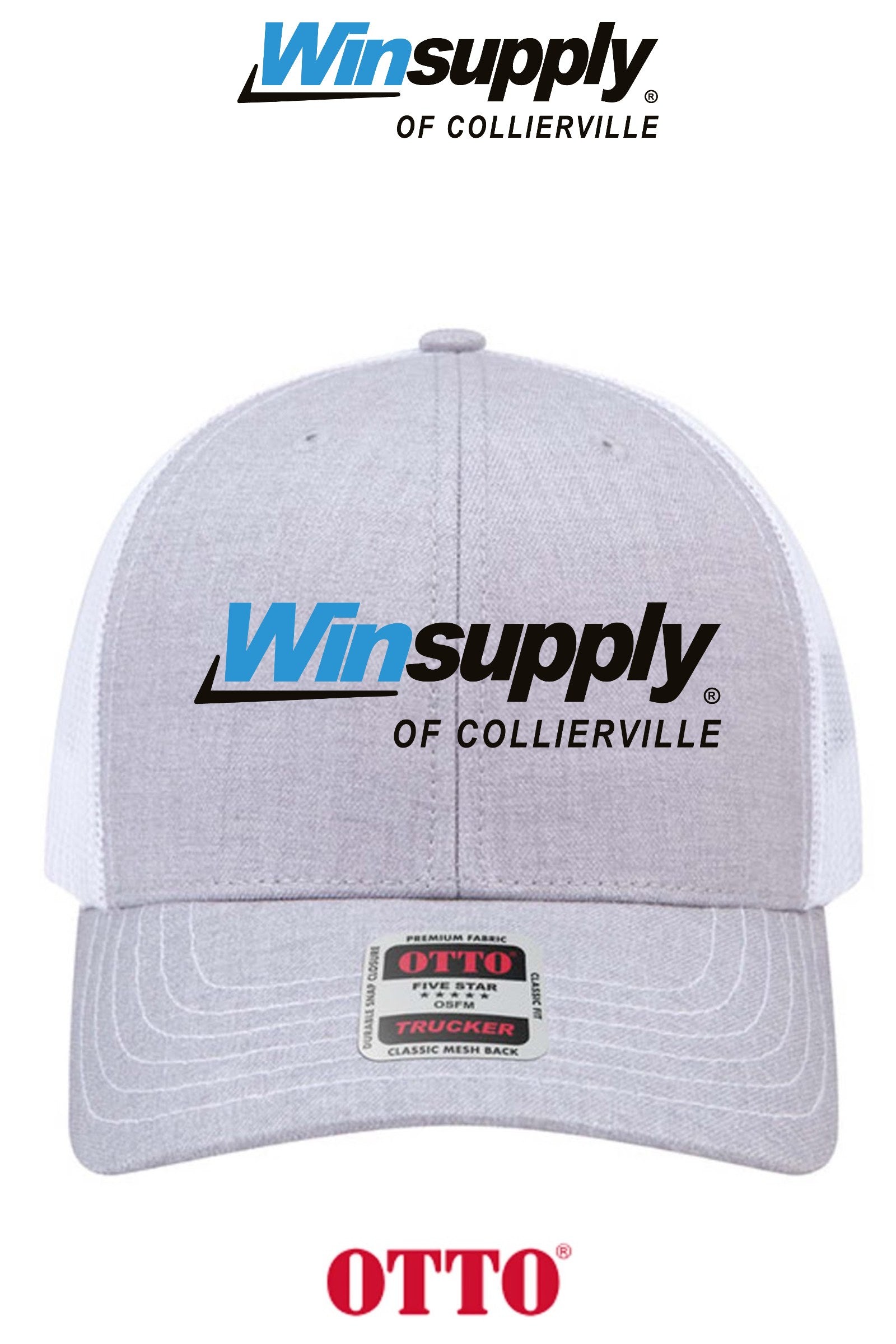 **BULK BUY SPECIAL** OTTO CAP® 6 Panel Mid Profile Mesh Back Trucker Hat - Winston Salem Noland