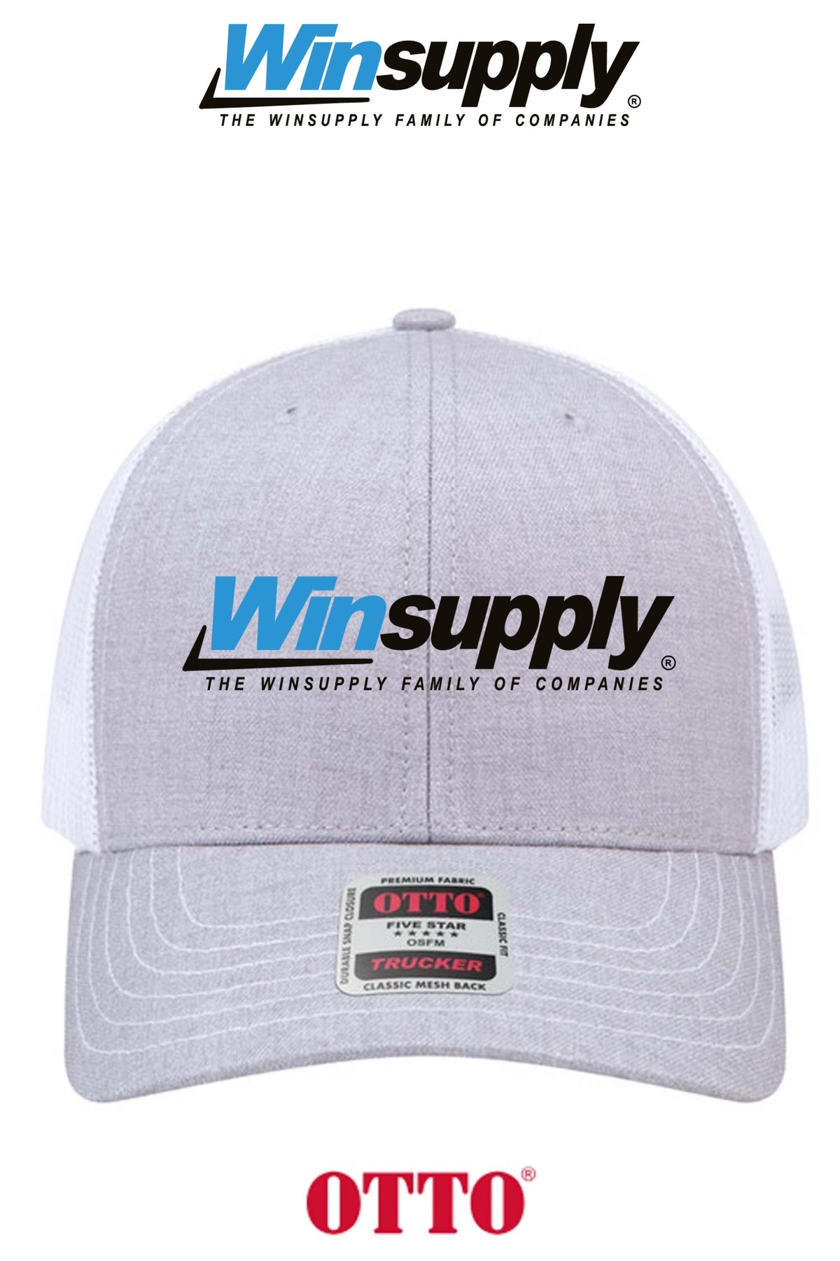 **BULK BUY SPECIAL** OTTO CAP® 6 Panel Mid Profile Mesh Back Trucker Hat - Winsupply of Coraopolis