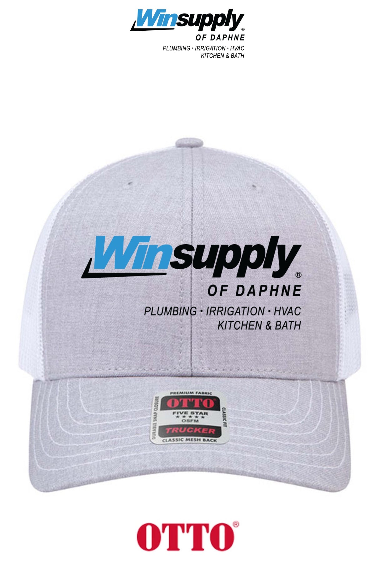 **BULK BUY SPECIAL** OTTO CAP® 6 Panel Mid Profile Mesh Back Trucker Hat - Winsupply of Daphne