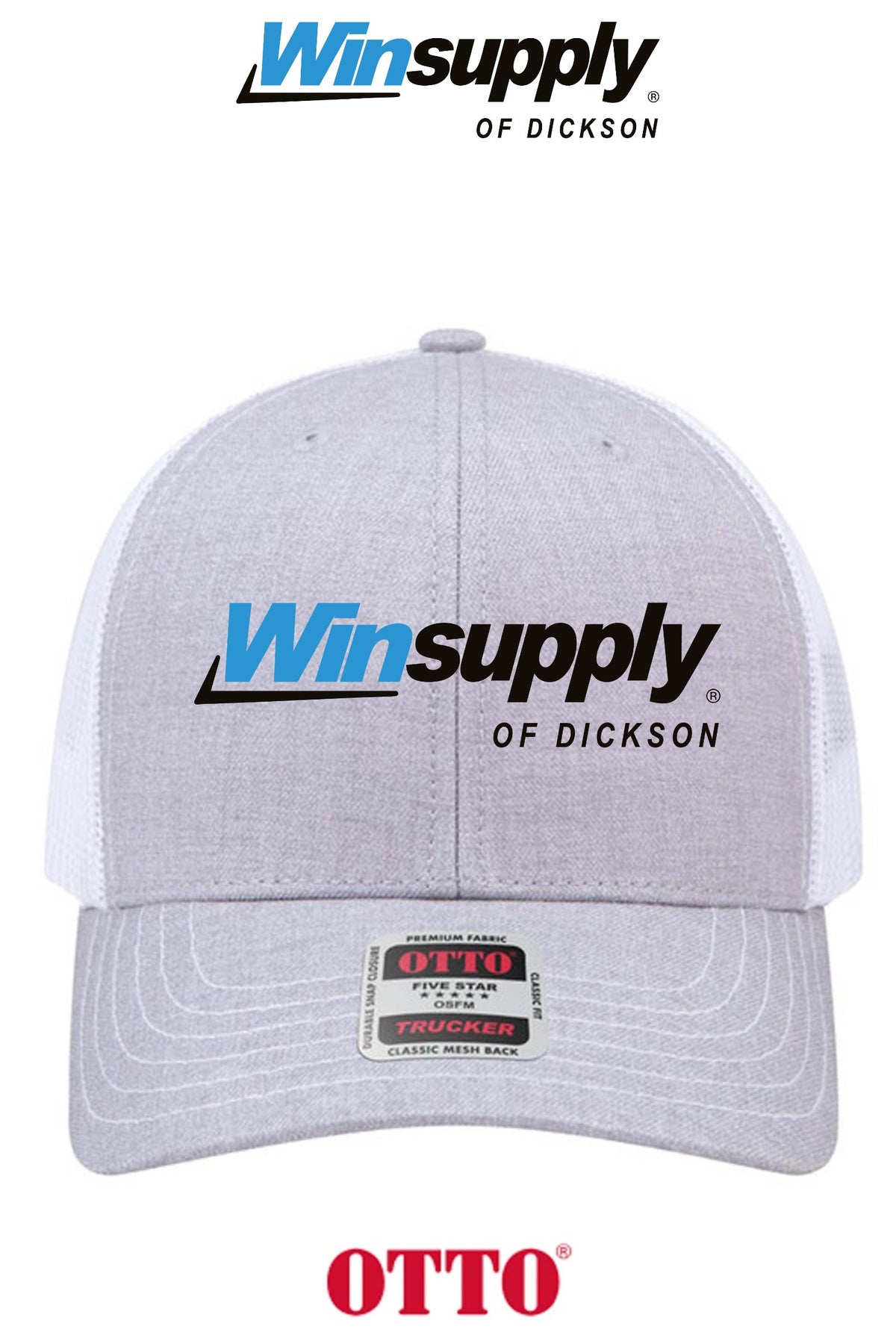 **BULK BUY SPECIAL** OTTO CAP® 6 Panel Mid Profile Mesh Back Trucker Hat - Winsupply of Dickson