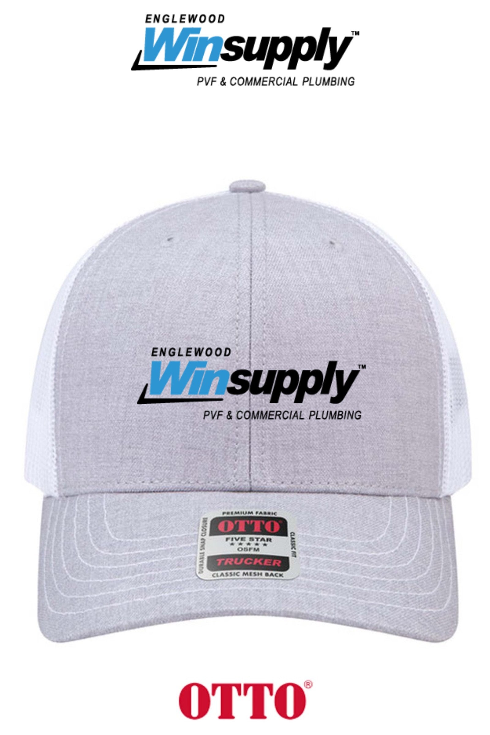 **BULK BUY SPECIAL** OTTO CAP® 6 Panel Mid Profile Mesh Back Trucker Hat - Winsupply of Englewood CO