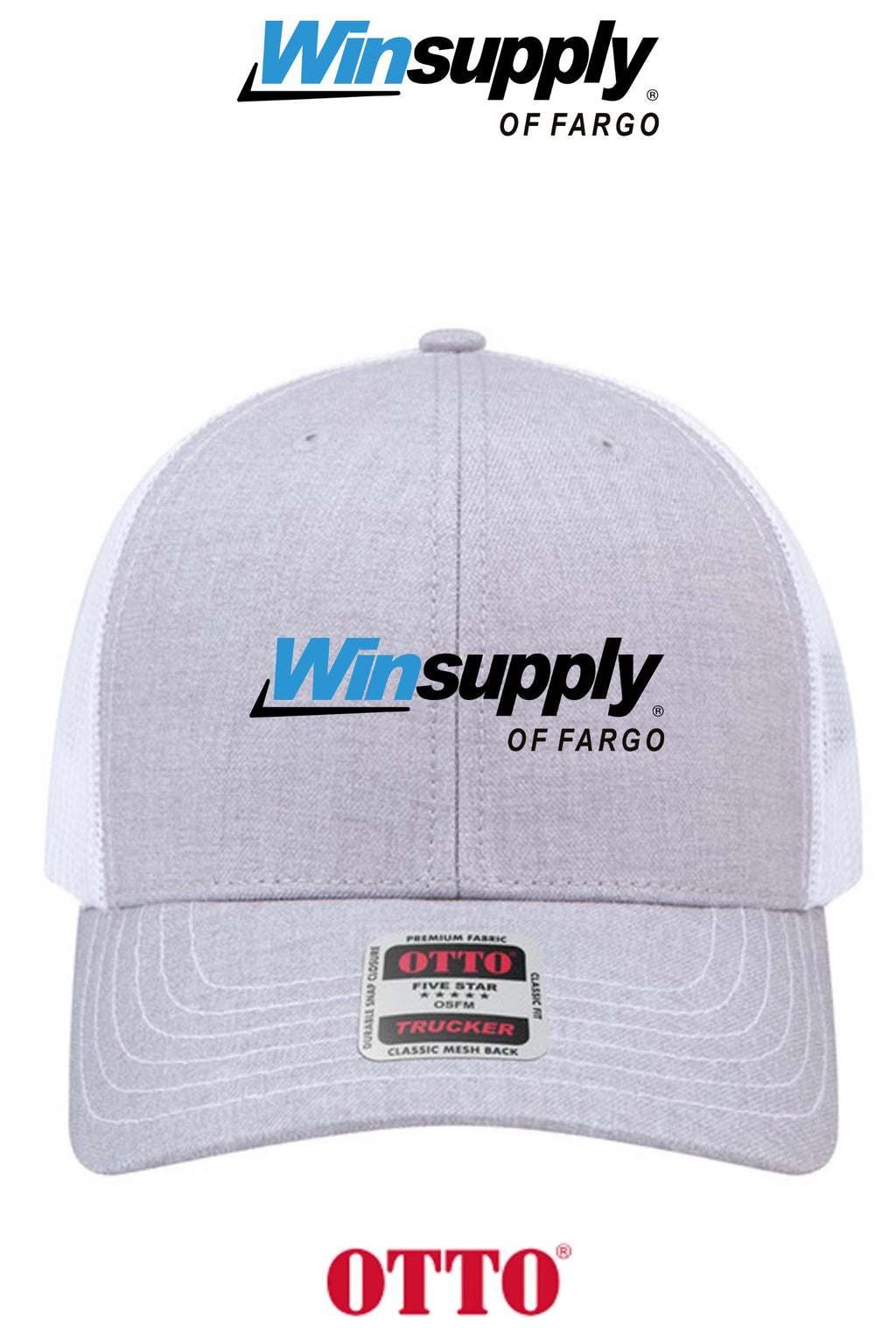 **BULK BUY SPECIAL** OTTO CAP® 6 Panel Mid Profile Mesh Back Trucker Hat - Winsupply of Fargo