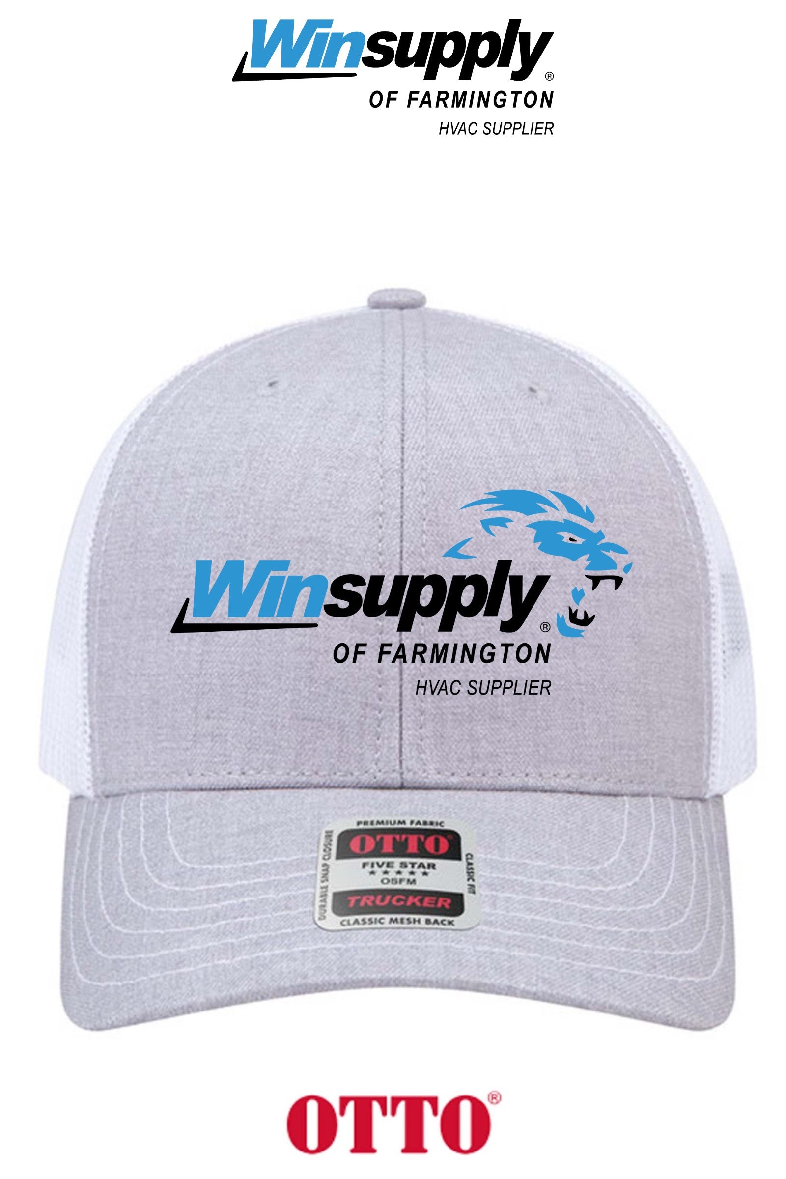 **BULK BUY SPECIAL** OTTO CAP® 6 Panel Mid Profile Mesh Back Trucker Hat - Winsupply of Farmington