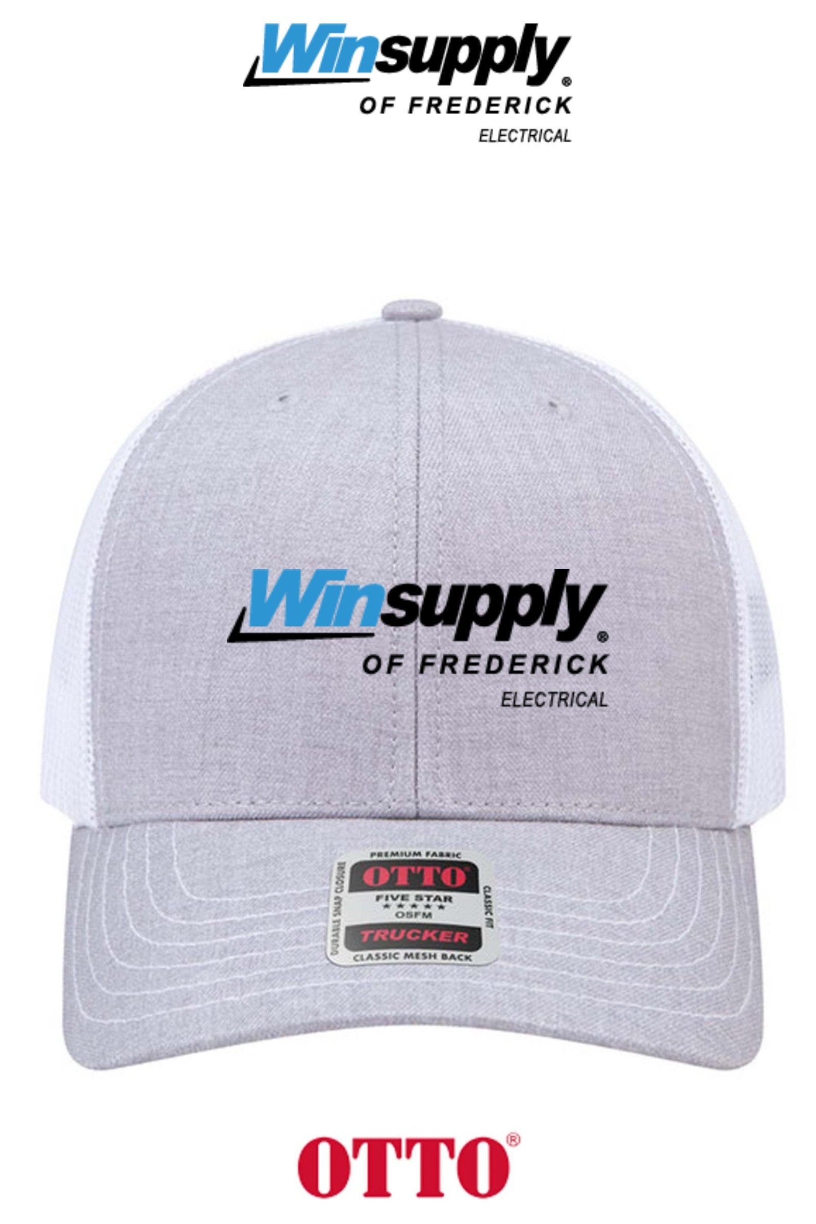 **BULK BUY SPECIAL** OTTO CAP® 6 Panel Mid Profile Mesh Back Trucker Hat - Winsupply of Frederick