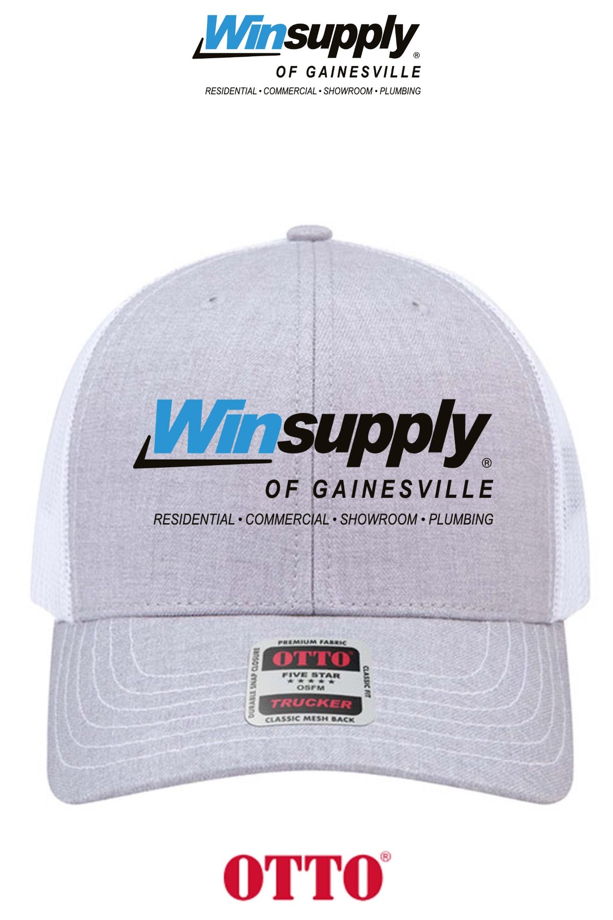**BULK BUY SPECIAL** OTTO CAP® 6 Panel Mid Profile Mesh Back Trucker Hat - Winsupply of Gainesville