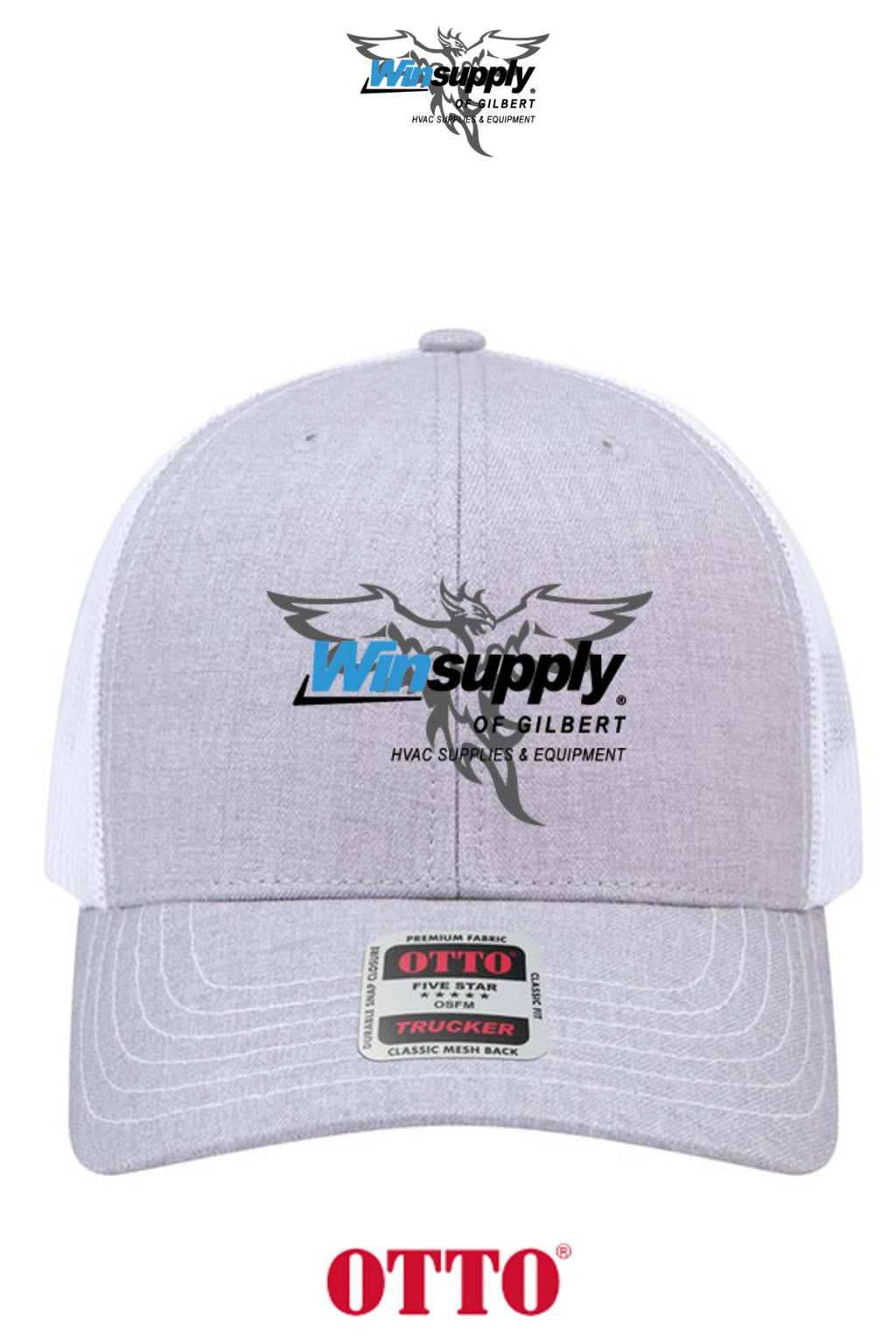 **BULK BUY SPECIAL** OTTO CAP® 6 Panel Mid Profile Mesh Back Trucker Hat - Winsupply of Gilbert