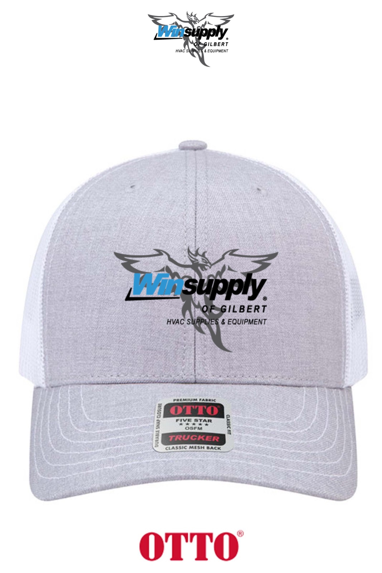 **BULK BUY SPECIAL** OTTO CAP® 6 Panel Mid Profile Mesh Back Trucker Hat - Winsupply of Gilbert