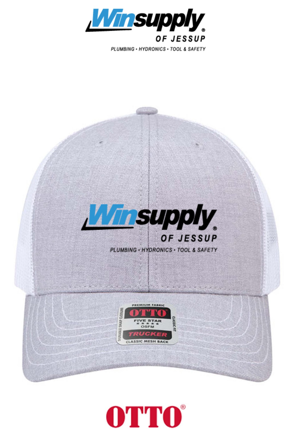 **BULK BUY SPECIAL** OTTO CAP® 6 Panel Mid Profile Mesh Back Trucker Hat - Winsupply of Jessup