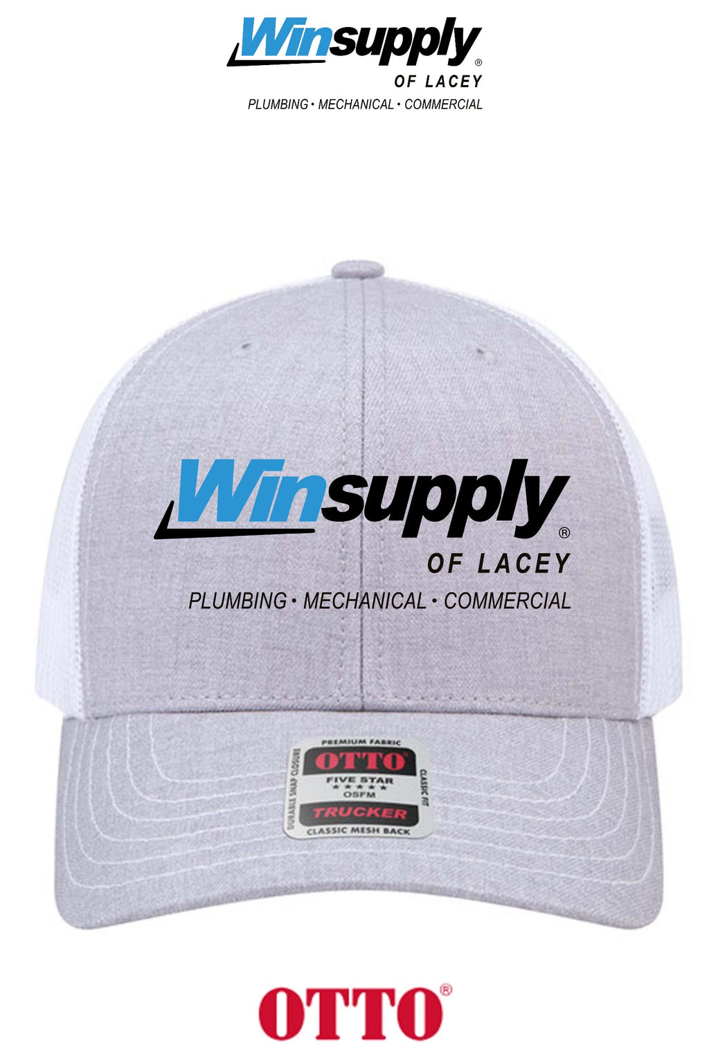 **BULK BUY SPECIAL** OTTO CAP® 6 Panel Mid Profile Mesh Back Trucker Hat - Winsupply of Lacey