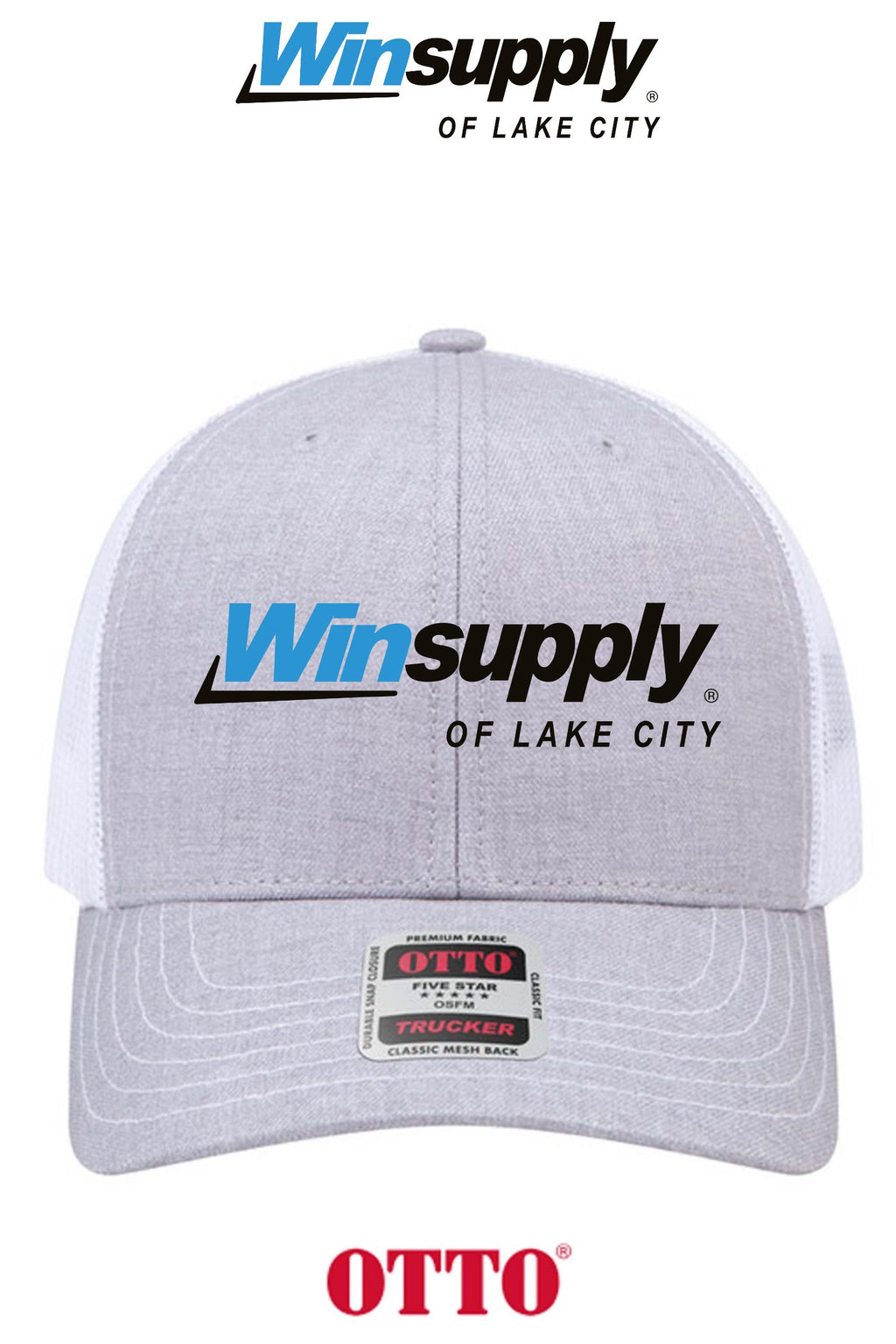 **BULK BUY SPECIAL** OTTO CAP® 6 Panel Mid Profile Mesh Back Trucker Hat - Winsupply of Lake City