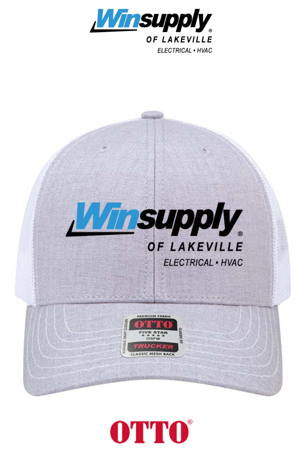 **BULK BUY SPECIAL** OTTO CAP® 6 Panel Mid Profile Mesh Back Trucker Hat - Winsupply of Lakeville