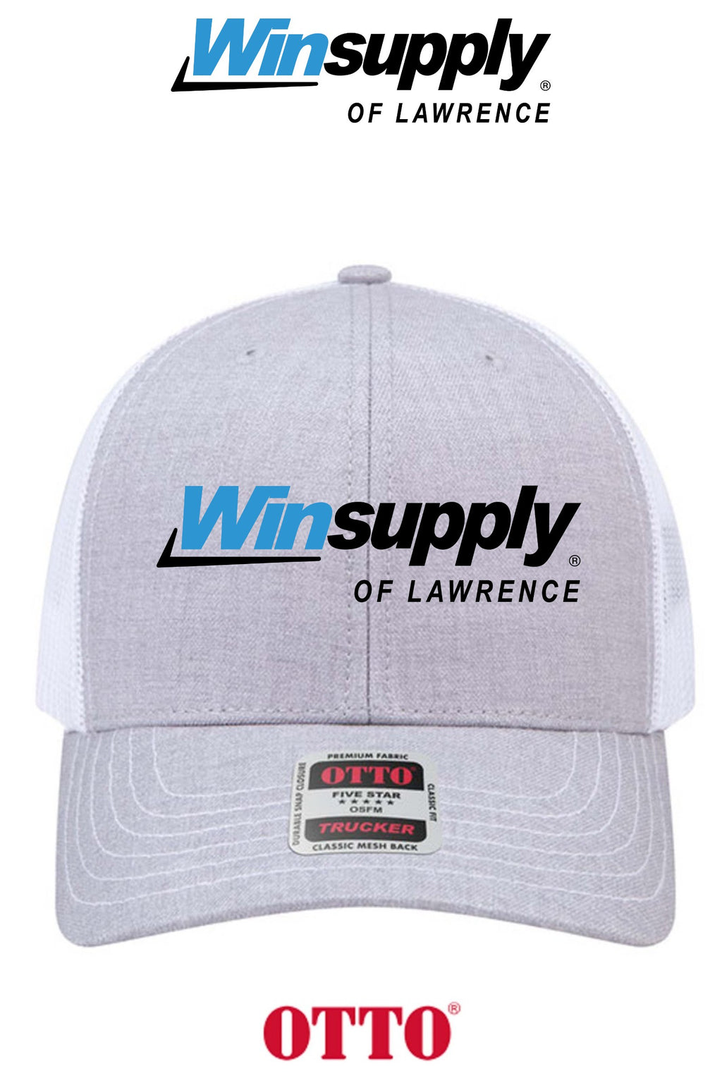 **BULK BUY SPECIAL** OTTO CAP® 6 Panel Mid Profile Mesh Back Trucker Hat - Winsupply of Lawrence