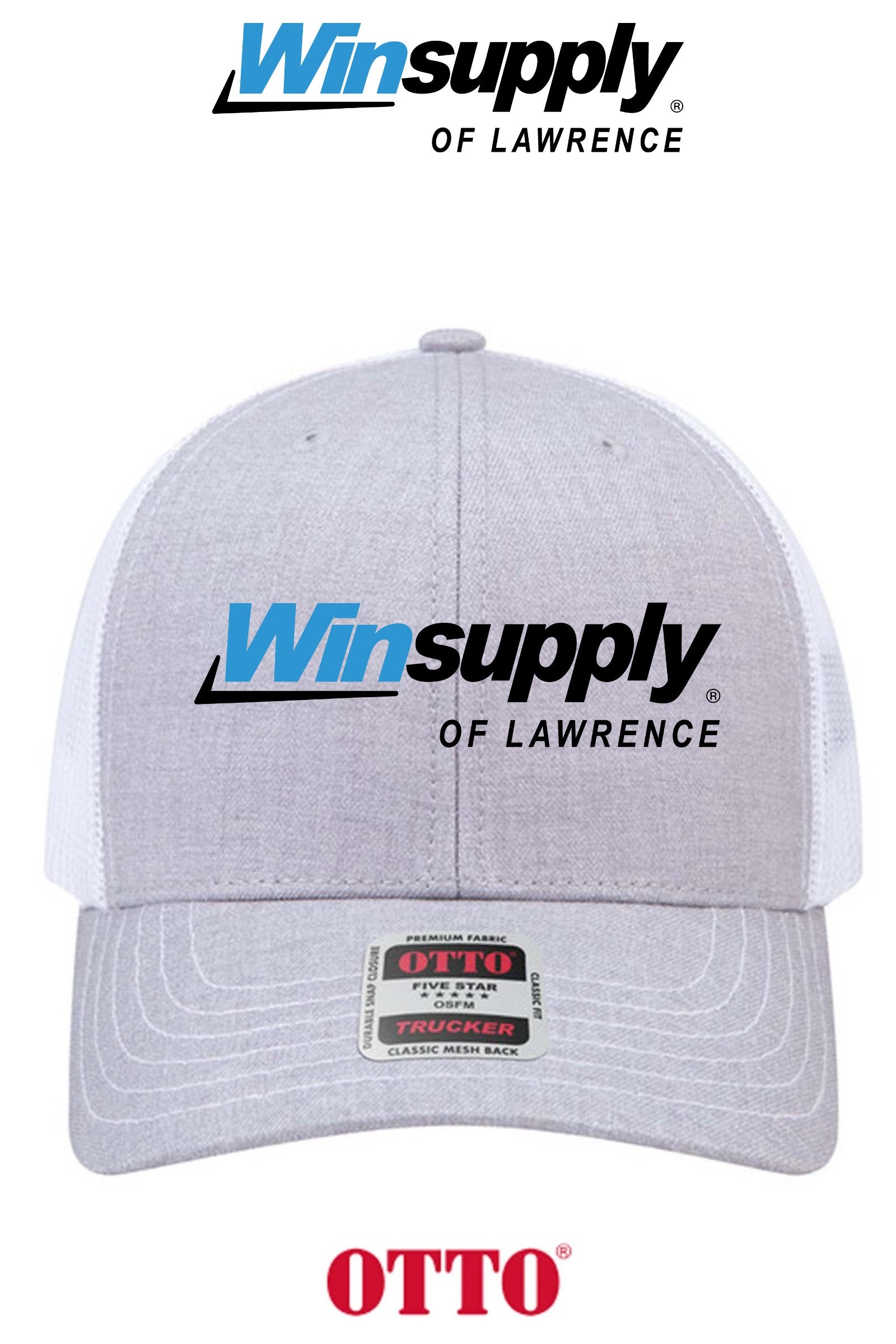 **BULK BUY SPECIAL** OTTO CAP® 6 Panel Mid Profile Mesh Back Trucker Hat - Winsupply of Lawrence