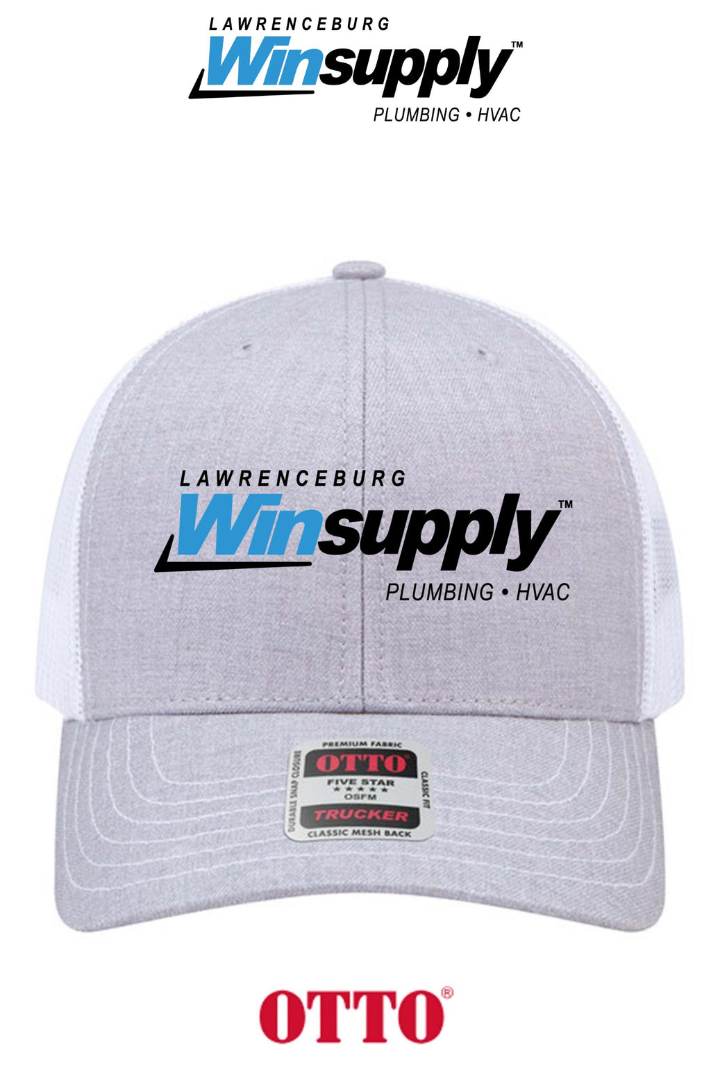 **BULK BUY SPECIAL** OTTO CAP® 6 Panel Mid Profile Mesh Back Trucker Hat - Lawrenceburg Winsupply