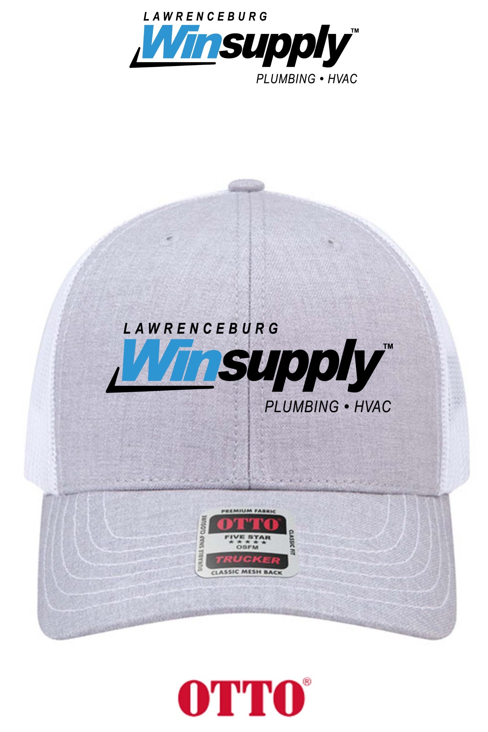 **BULK BUY SPECIAL** OTTO CAP® 6 Panel Mid Profile Mesh Back Trucker Hat - Lawrenceburg Winsupply