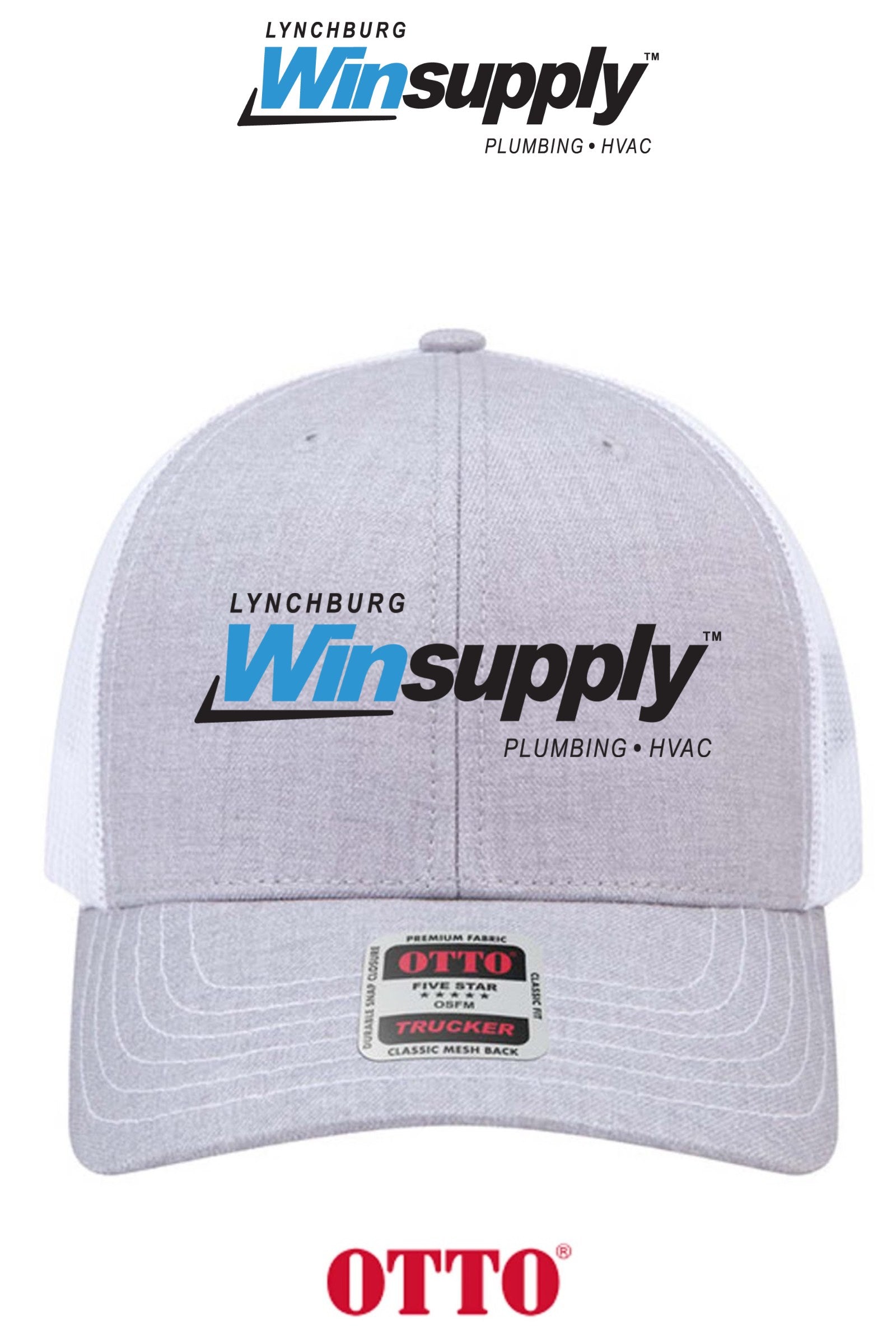 **BULK BUY SPECIAL** OTTO CAP® 6 Panel Mid Profile Mesh Back Trucker Hat - Lynchburg Winsupply