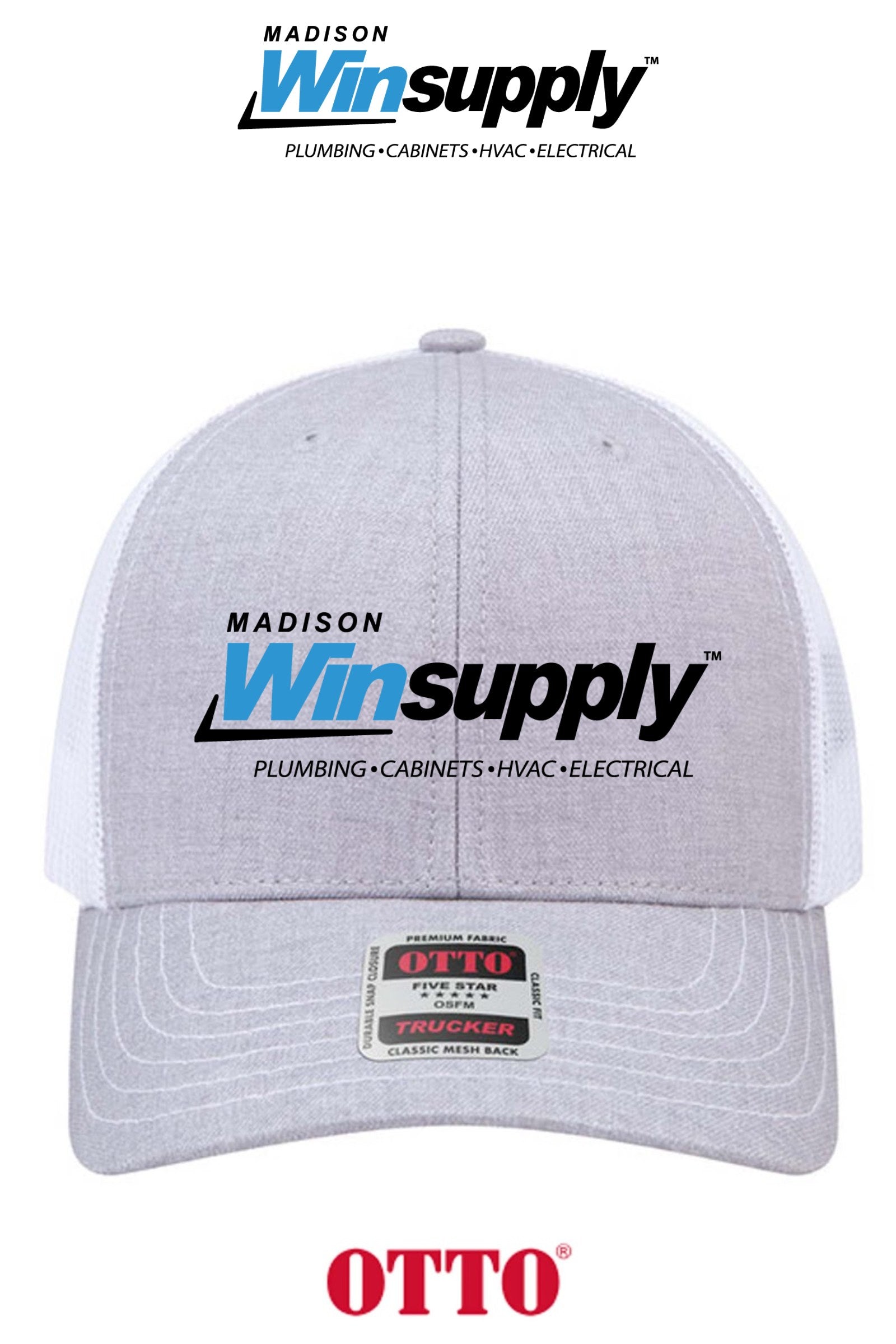 **BULK BUY SPECIAL** OTTO CAP® 6 Panel Mid Profile Mesh Back Trucker Hat - Madison Winsupply