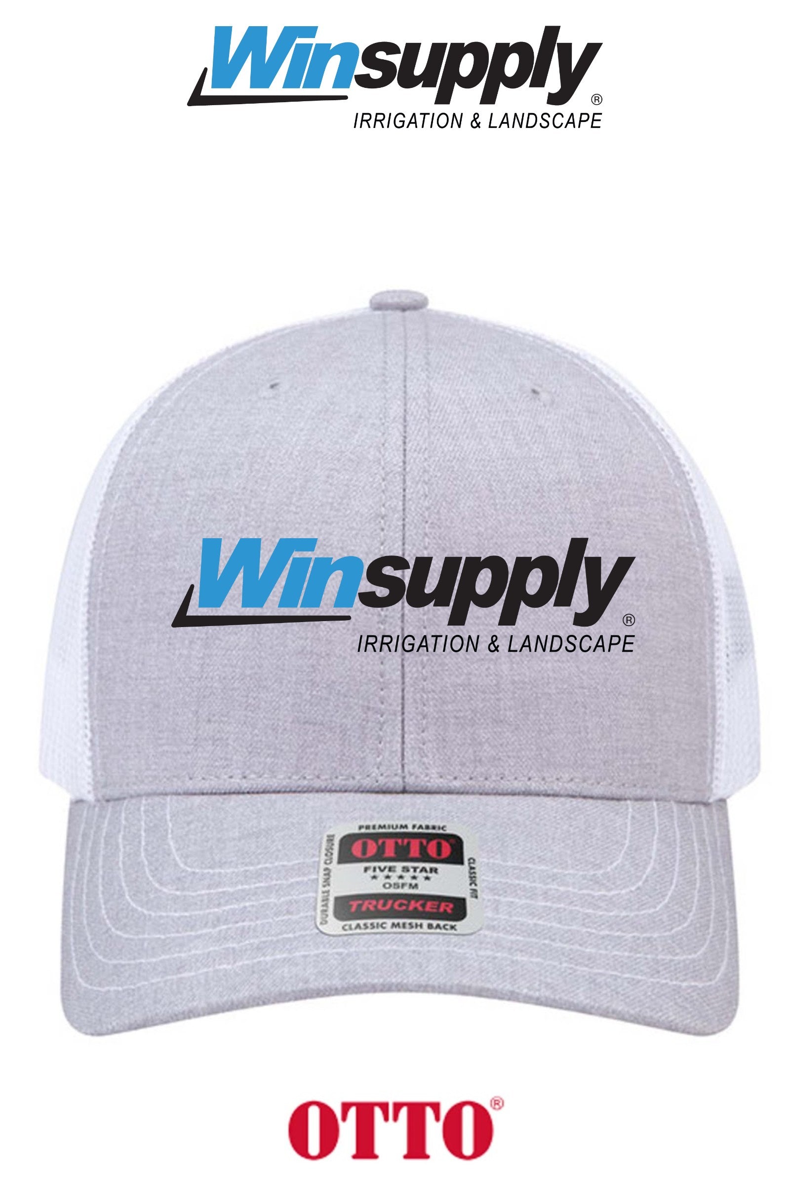 **BULK BUY SPECIAL** OTTO CAP® 6 Panel Mid Profile Mesh Back Trucker Hat - Winsupply NE Albuquerque NM Co.
