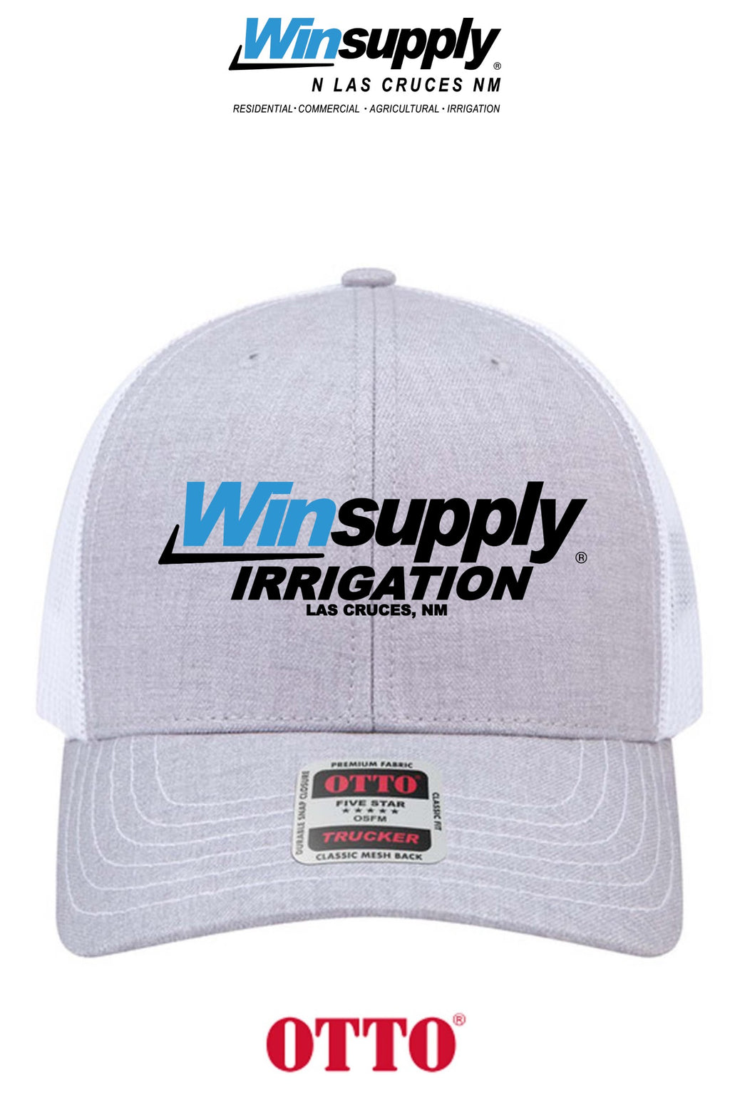 **BULK BUY SPECIAL** OTTO CAP® 6 Panel Mid Profile Mesh Back Trucker Hat - Winsupply N Las Cruces NM