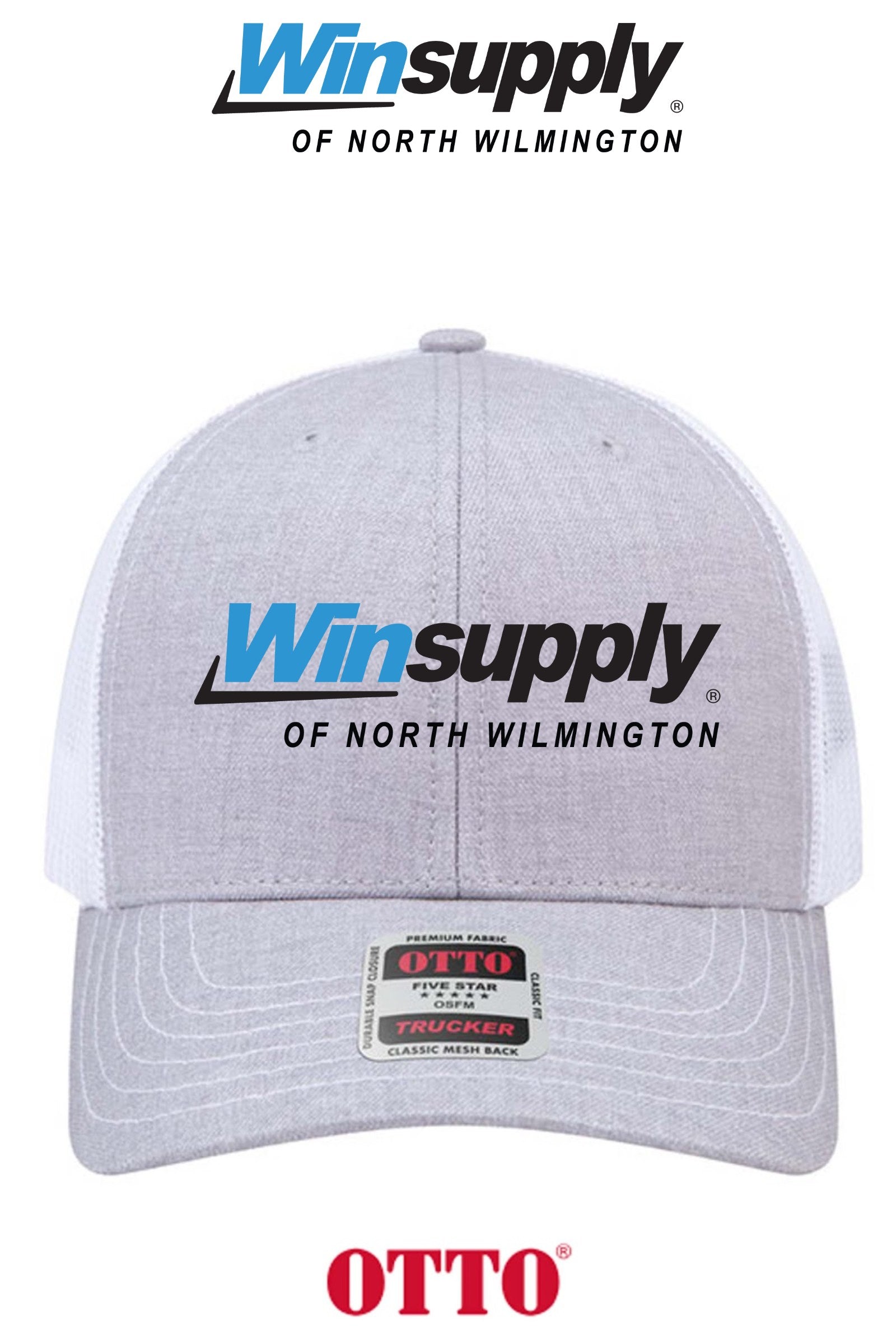 **BULK BUY SPECIAL** OTTO CAP® 6 Panel Mid Profile Mesh Back Trucker Hat - Winsupply N Wilmington NC