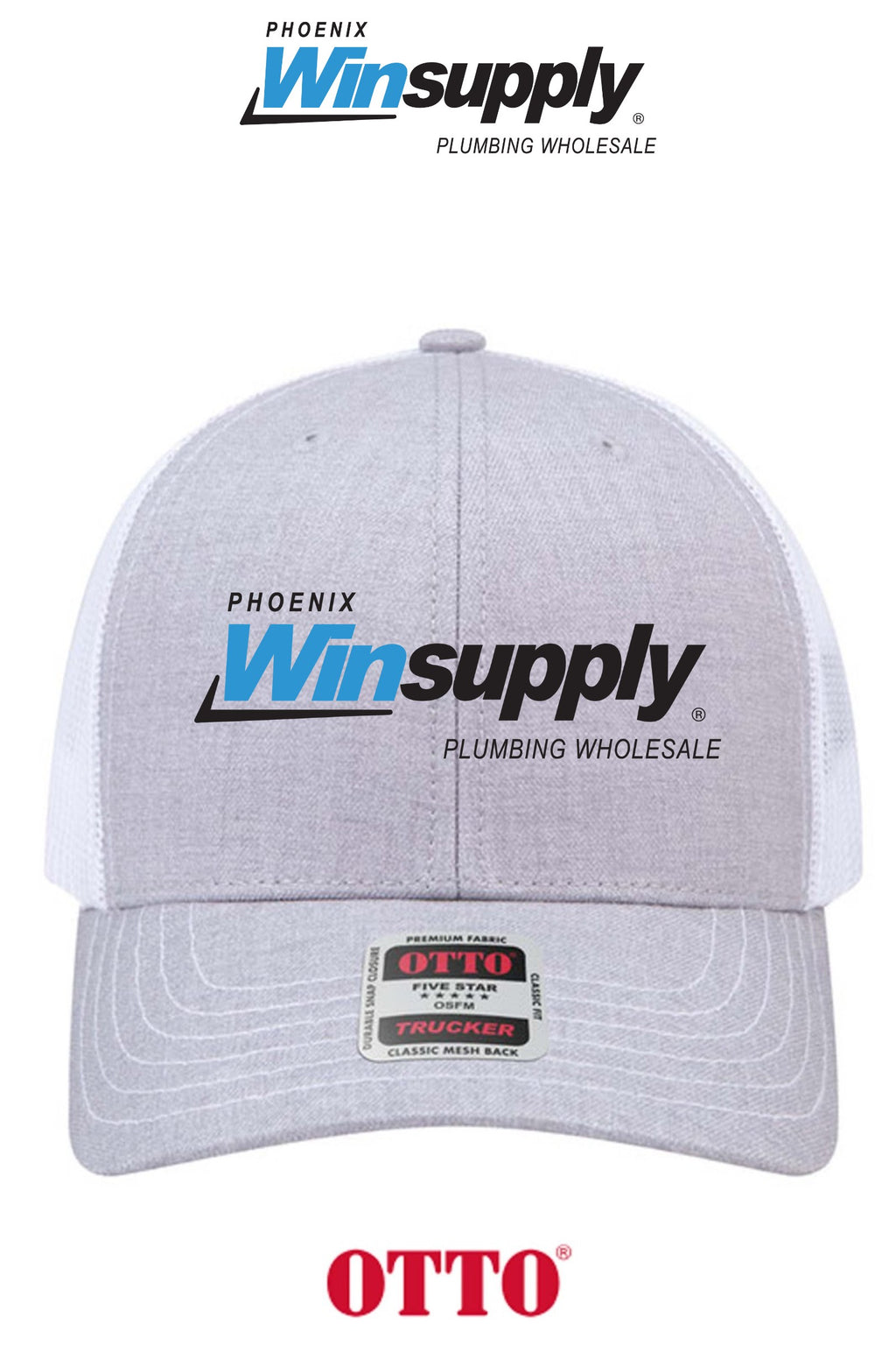 **BULK BUY SPECIAL** OTTO CAP® 6 Panel Mid Profile Mesh Back Trucker Hat - Phoenix Winsupply