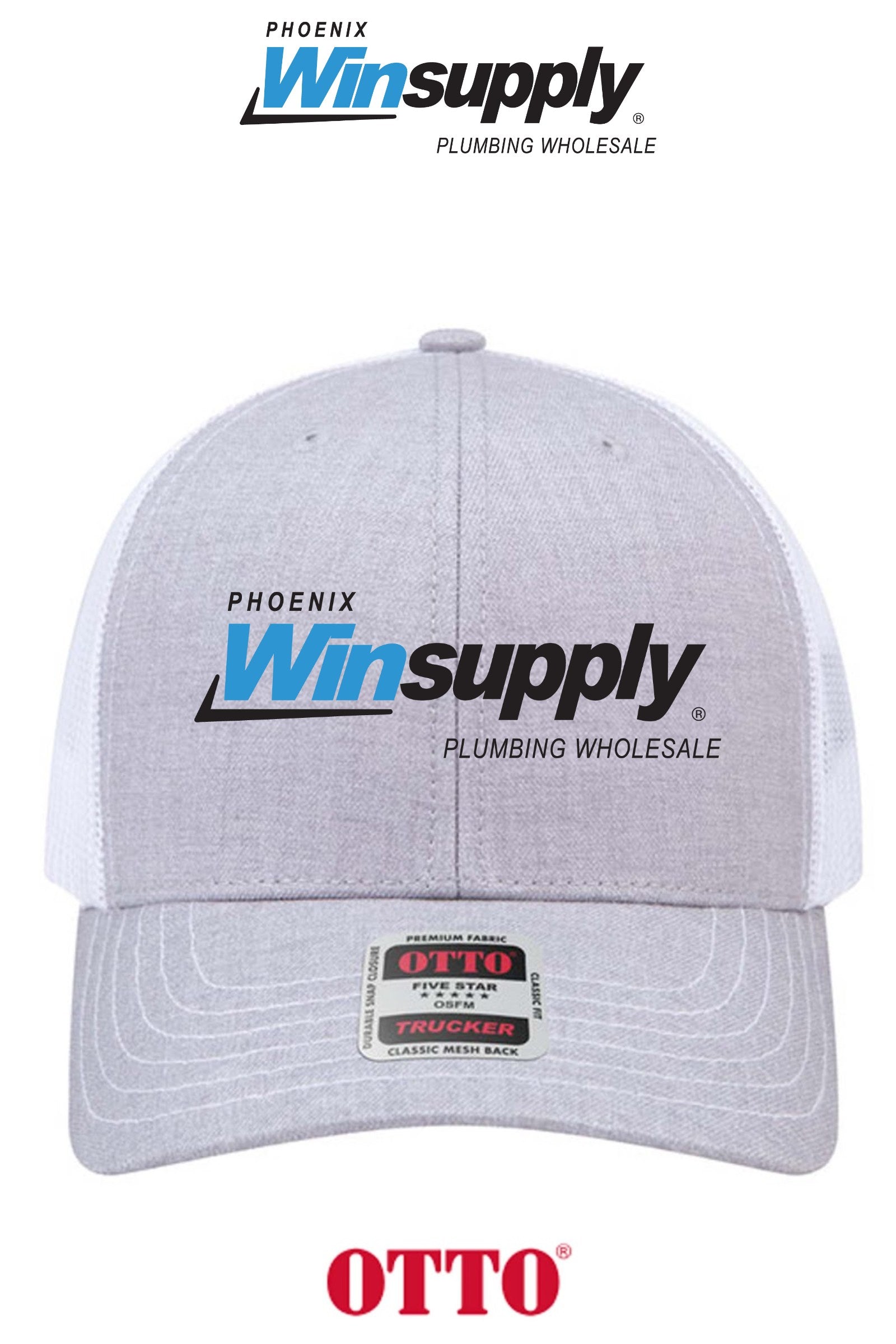 **BULK BUY SPECIAL** OTTO CAP® 6 Panel Mid Profile Mesh Back Trucker Hat - Phoenix Winsupply