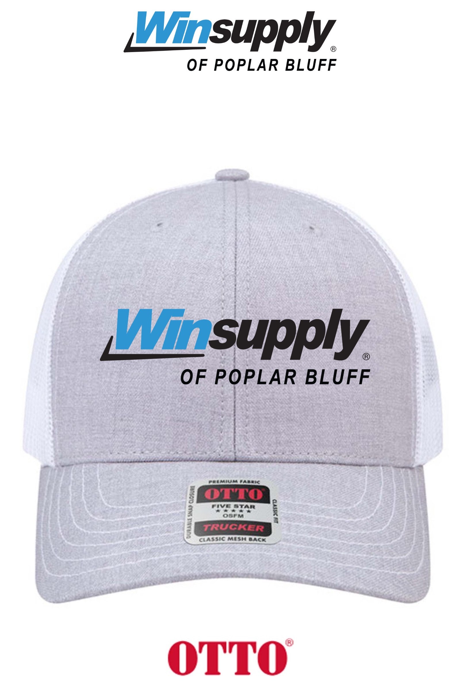 **BULK BUY SPECIAL** OTTO CAP® 6 Panel Mid Profile Mesh Back Trucker Hat - Winsupply of Poplar Bluff