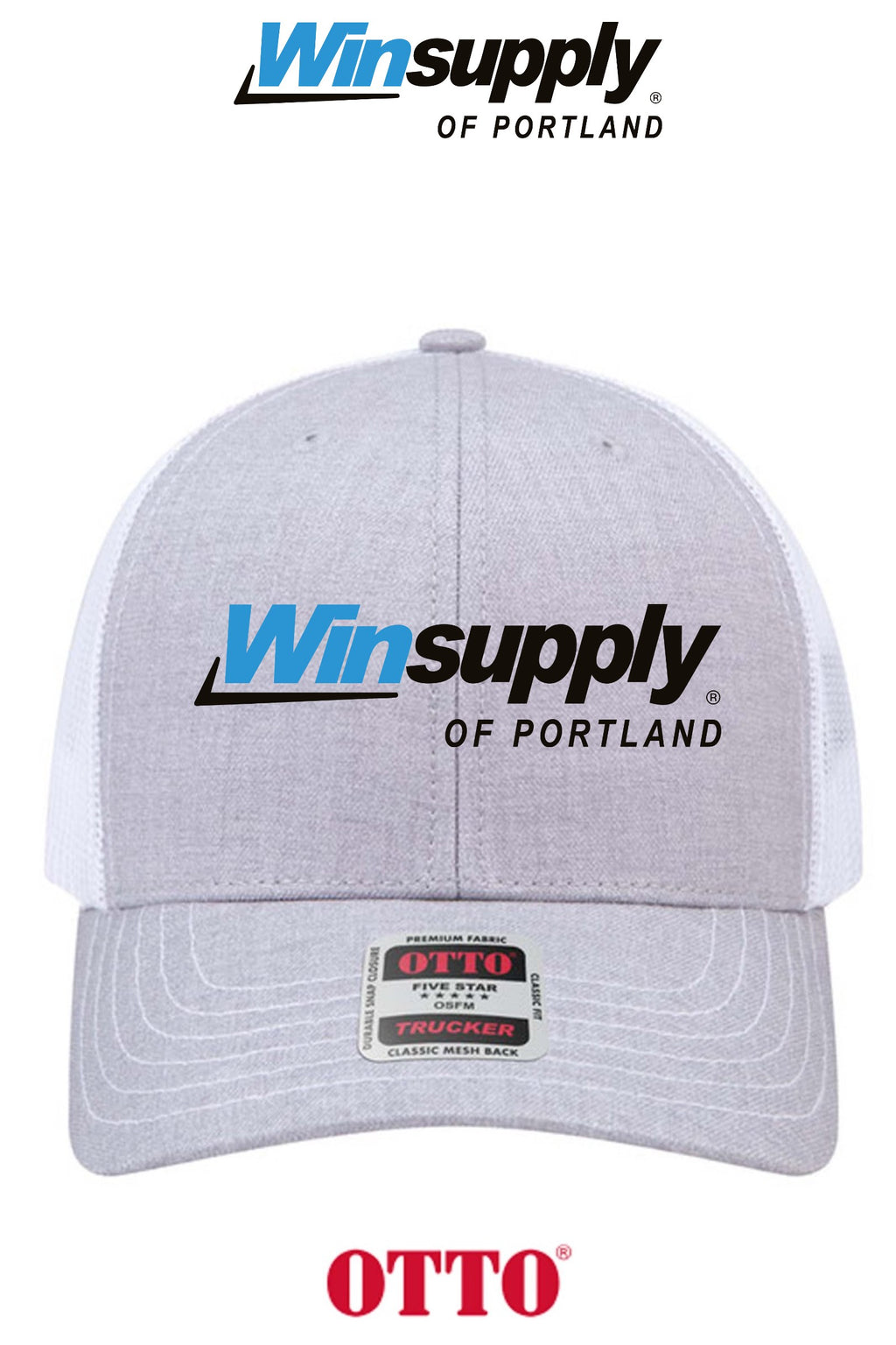 **BULK BUY SPECIAL** OTTO CAP® 6 Panel Mid Profile Mesh Back Trucker Hat - Winsupply of Portland
