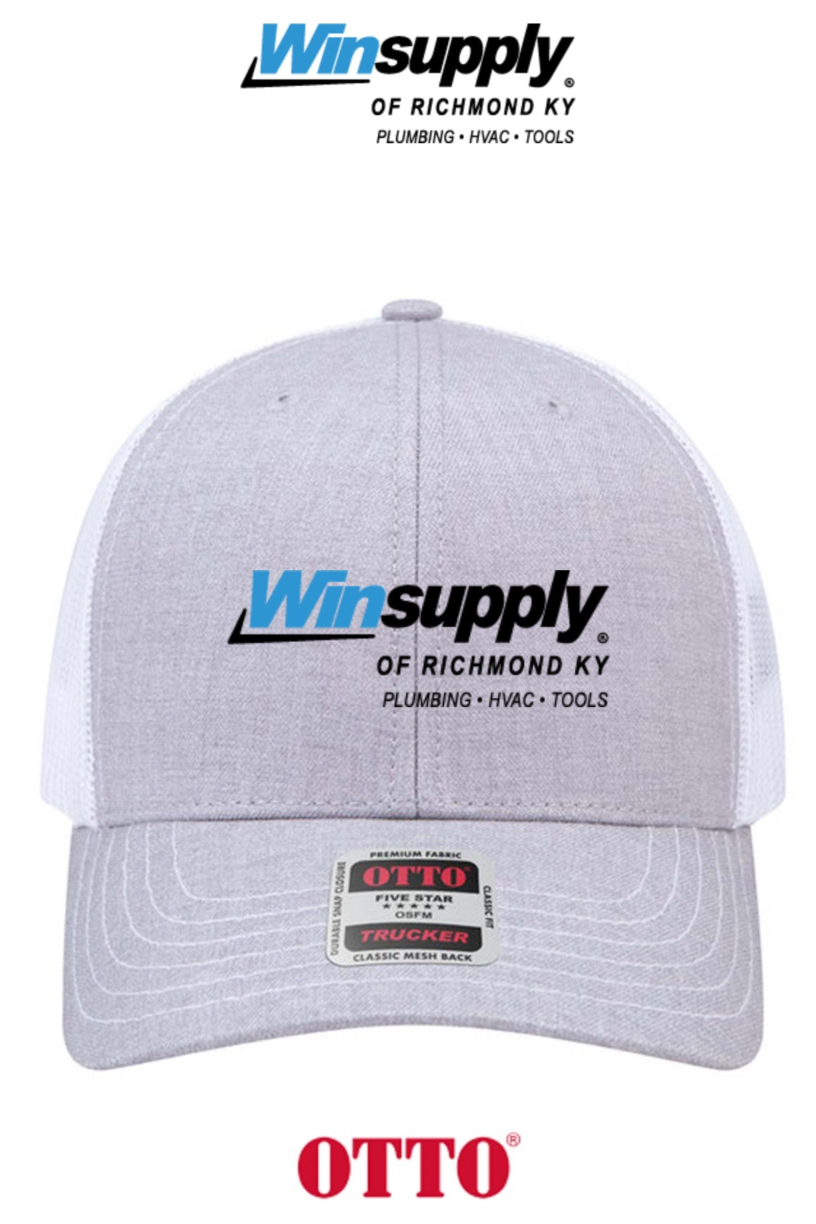 **BULK BUY SPECIAL** OTTO CAP® 6 Panel Mid Profile Mesh Back Trucker Hat - Winsupply of Richmond KY