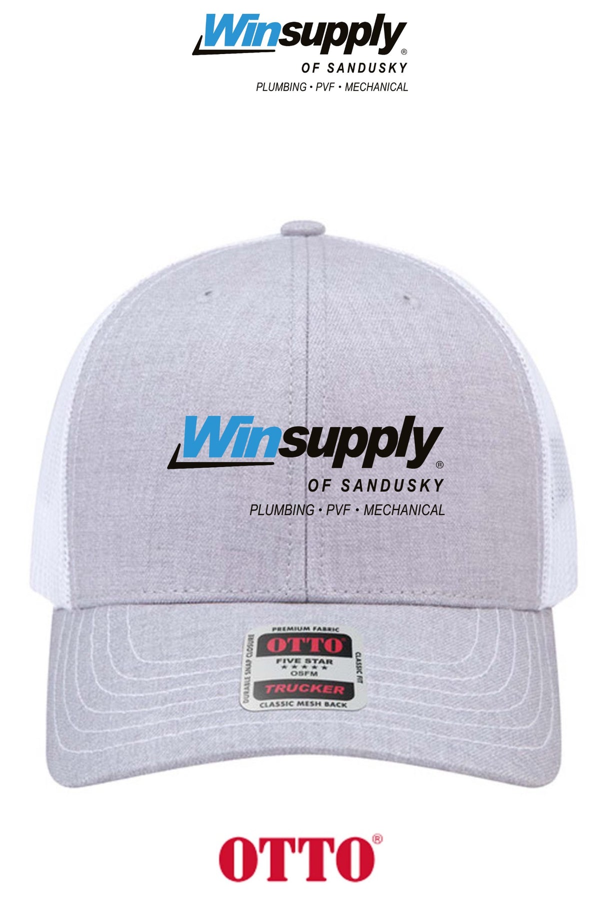 **BULK BUY SPECIAL** OTTO CAP® 6 Panel Mid Profile Mesh Back Trucker Hat - Winsupply of Sandusky