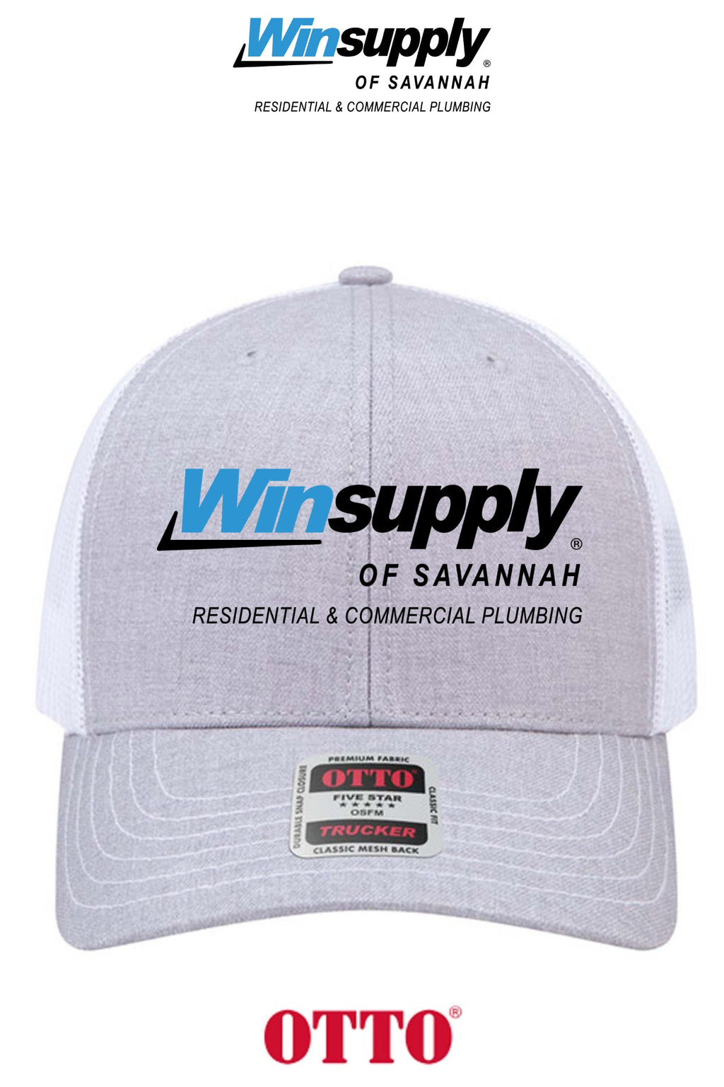 **BULK BUY SPECIAL** OTTO CAP® 6 Panel Mid Profile Mesh Back Trucker Hat - Winsupply of Savannah