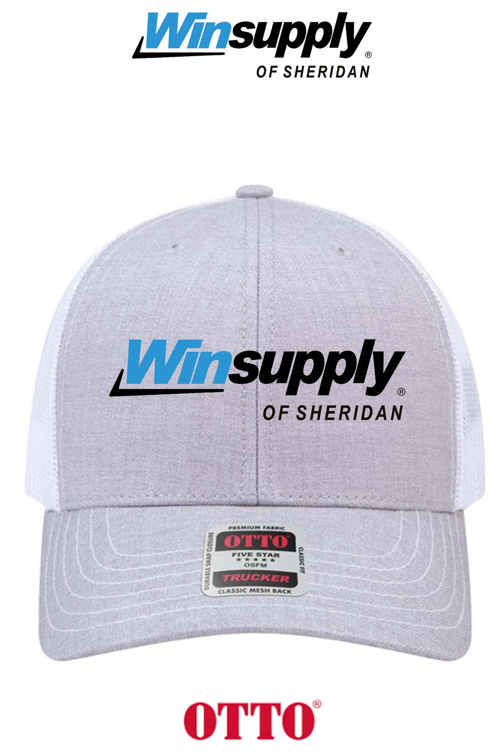 **BULK BUY SPECIAL** OTTO CAP® 6 Panel Mid Profile Mesh Back Trucker Hat - Winsupply of Sheridan