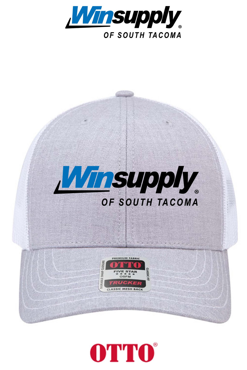**BULK BUY SPECIAL** OTTO CAP® 6 Panel Mid Profile Mesh Back Trucker Hat - Winsupply of South Tacoma