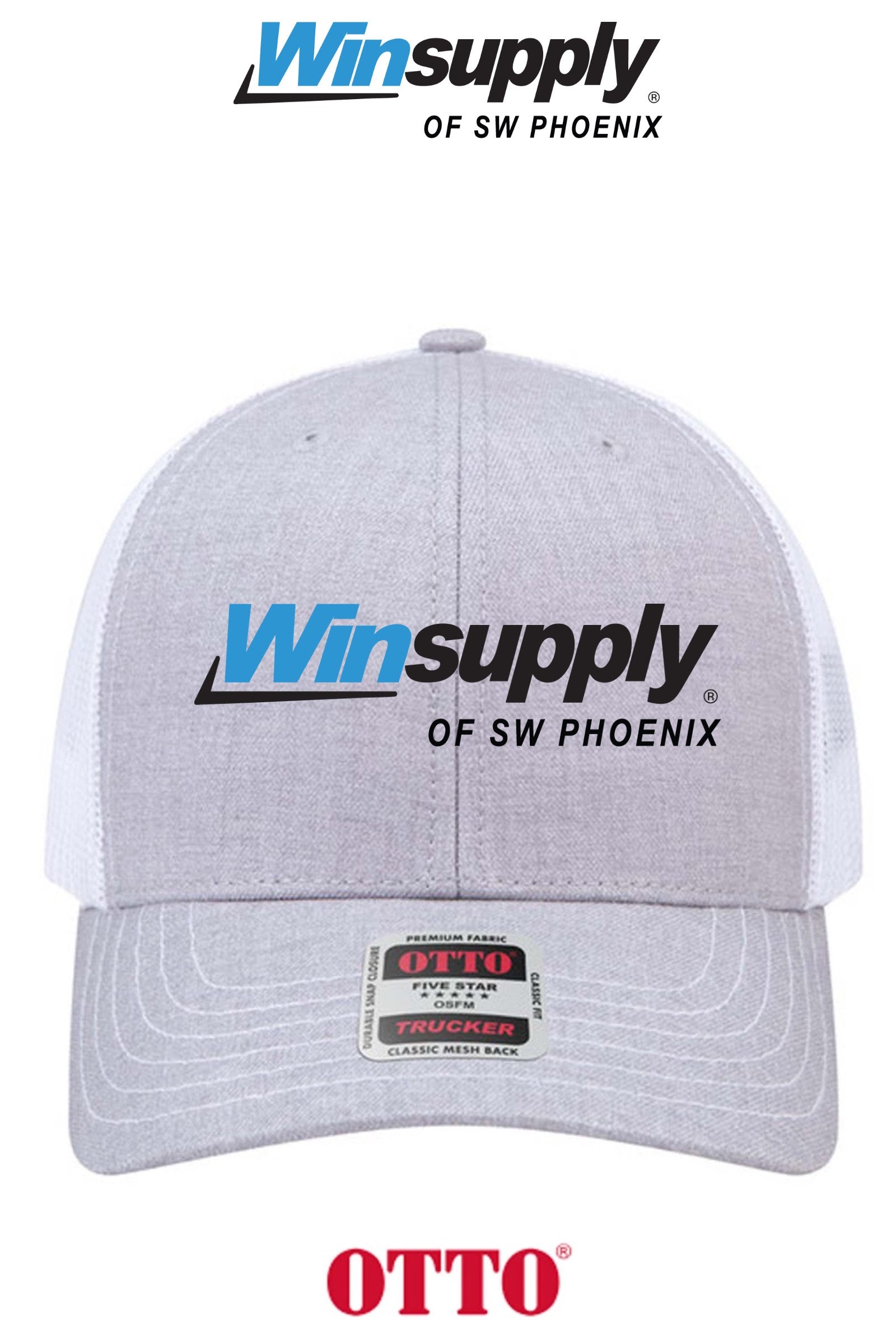 **BULK BUY SPECIAL** OTTO CAP® 6 Panel Mid Profile Mesh Back Trucker Hat - Winsupply of SW Phoenix