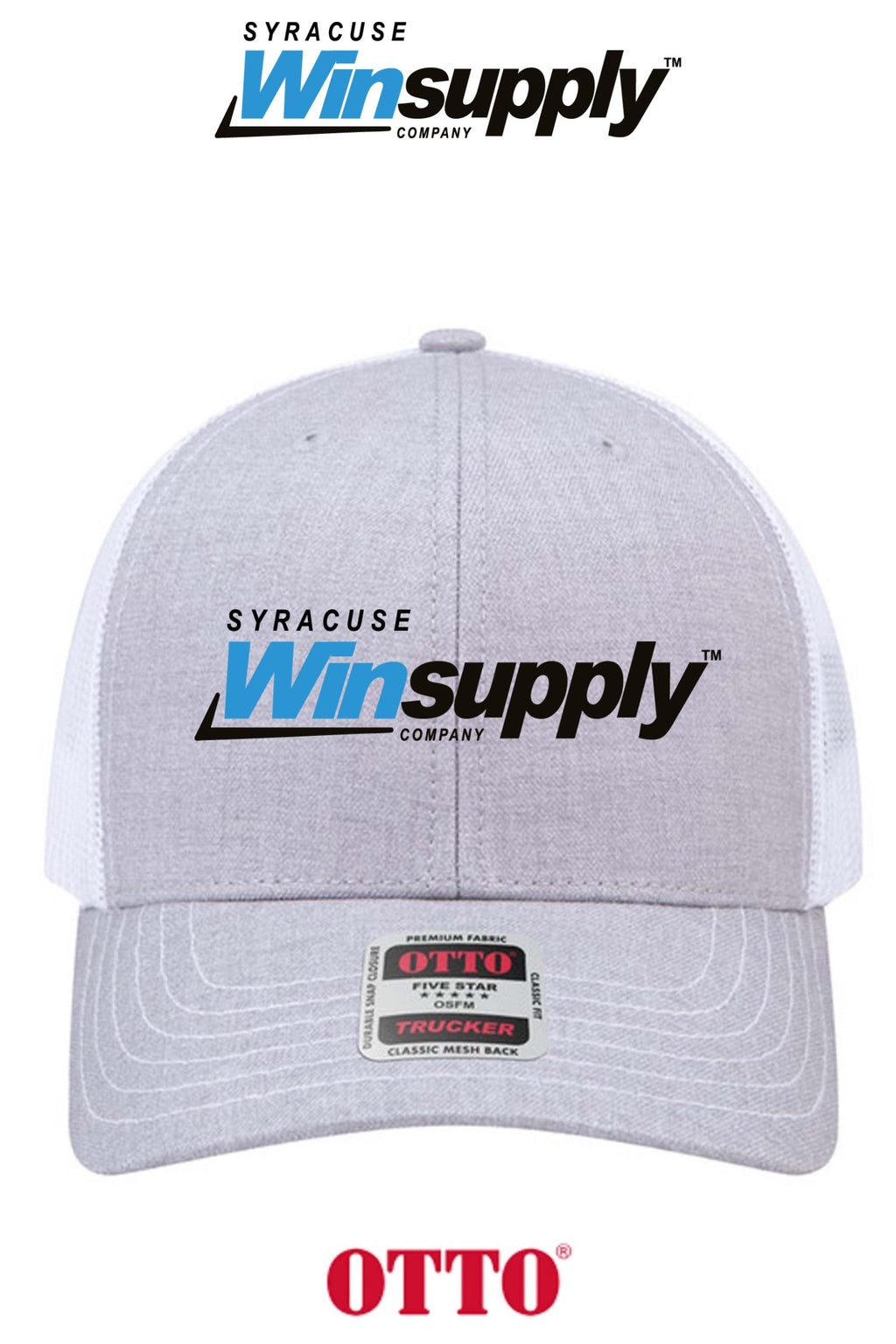 **BULK BUY SPECIAL** OTTO CAP® 6 Panel Mid Profile Mesh Back Trucker Hat - Syracuse Winsupply