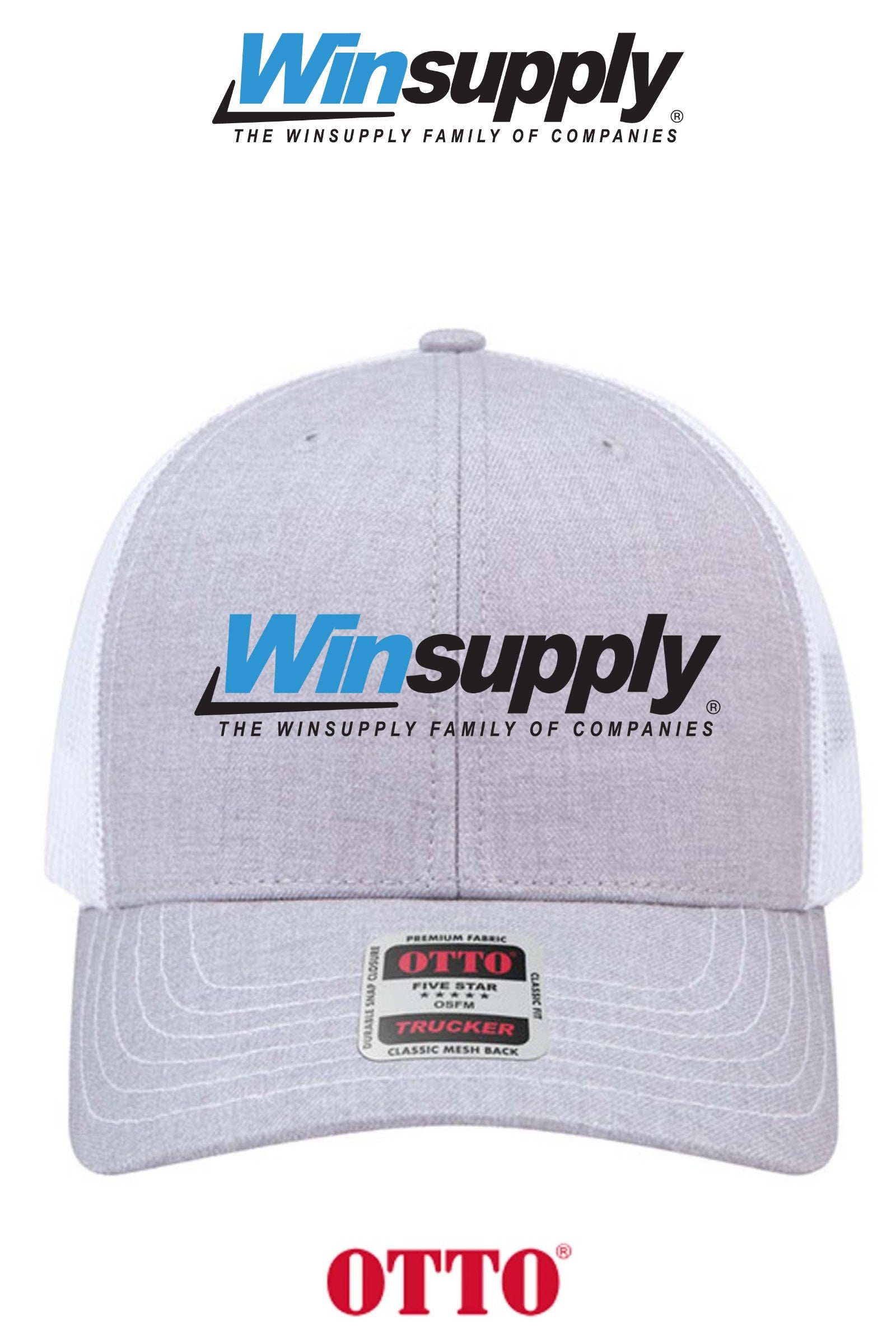 **BULK BUY SPECIAL** OTTO CAP® 6 Panel Mid Profile Mesh Back Trucker Hat - Winsupply of West Hartford