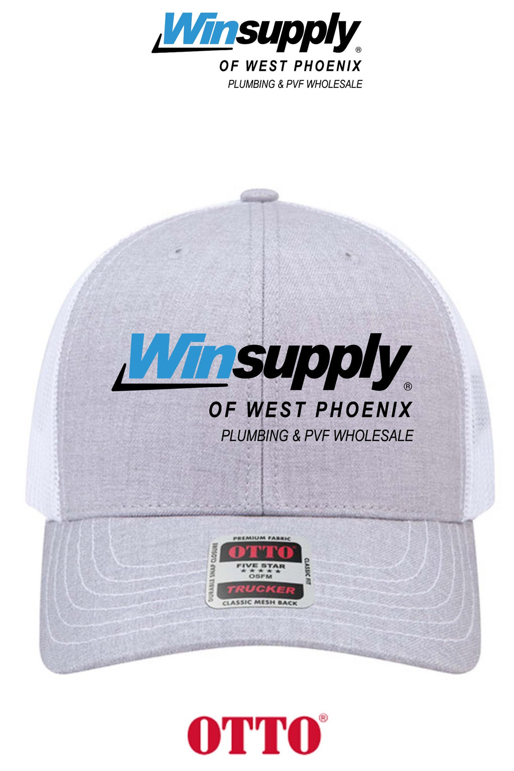 **BULK BUY SPECIAL** OTTO CAP® 6 Panel Mid Profile Mesh Back Trucker Hat - Winsupply of West Phoenix