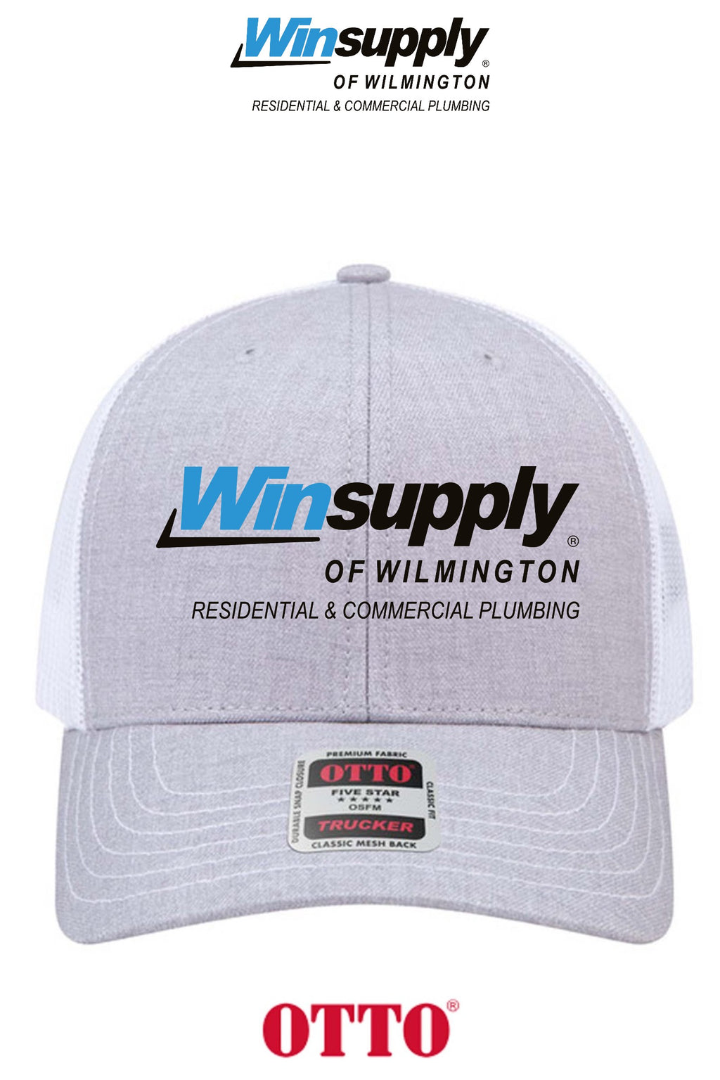 **BULK BUY SPECIAL** OTTO CAP® 6 Panel Mid Profile Mesh Back Trucker Hat - Winsupply of Wilmington