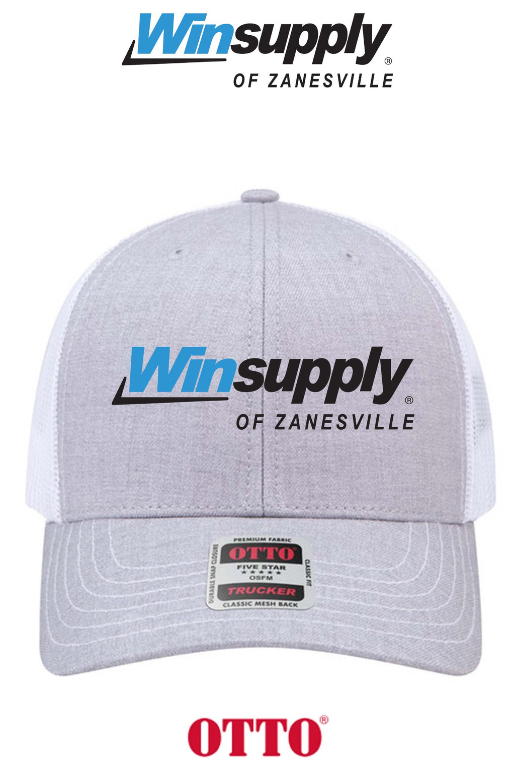 **BULK BUY SPECIAL** OTTO CAP® 6 Panel Mid Profile Mesh Back Trucker Hat - Winsupply of Zanesville