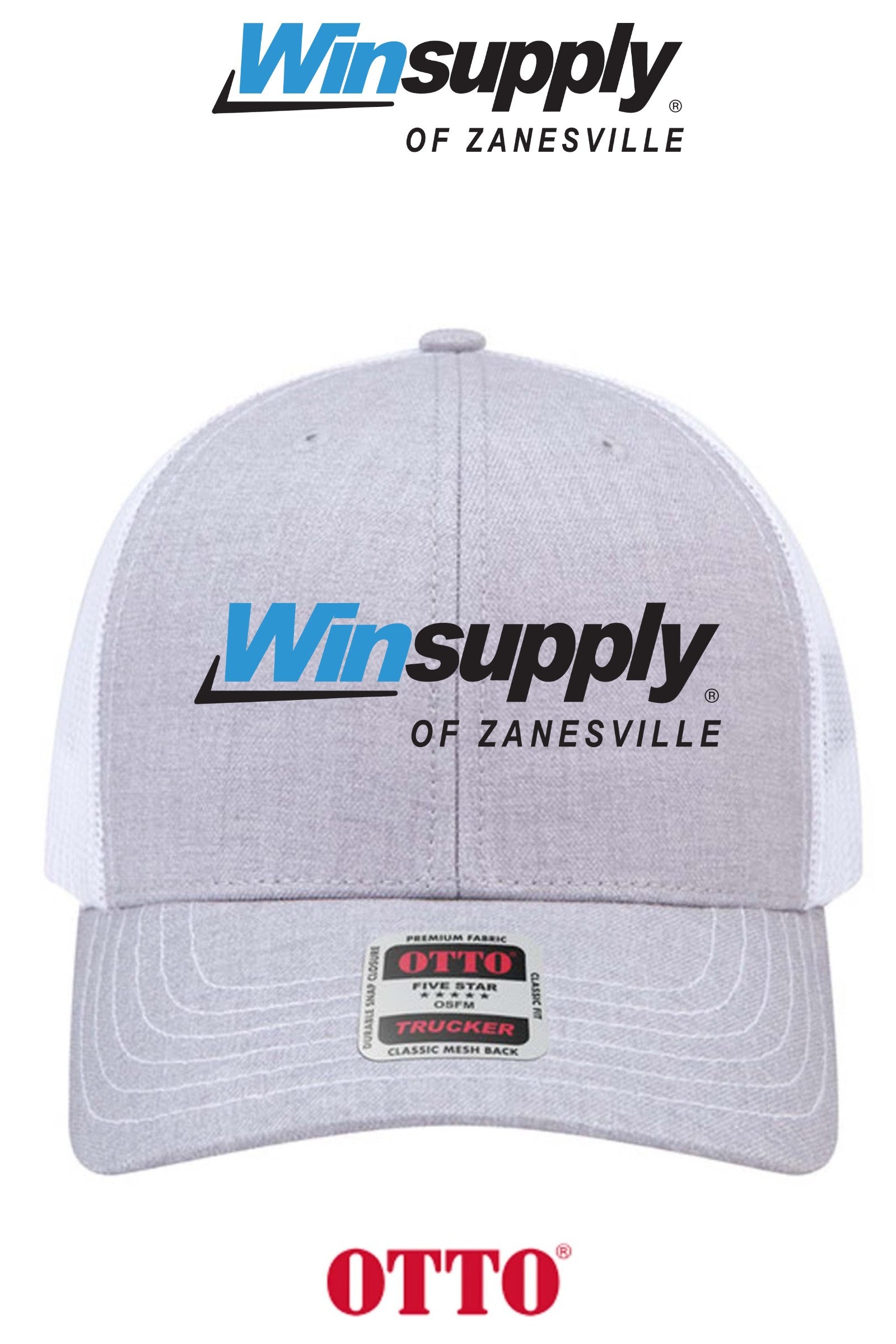 **BULK BUY SPECIAL** OTTO CAP® 6 Panel Mid Profile Mesh Back Trucker Hat - Winsupply of Zanesville