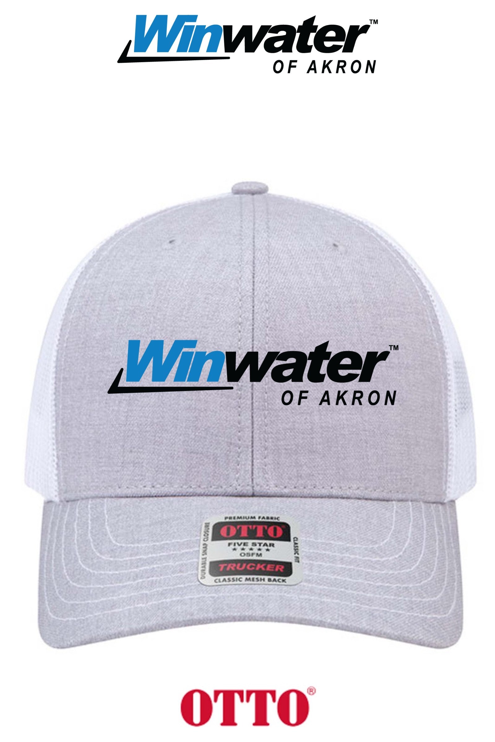 **BULK BUY SPECIAL** OTTO CAP® 6 Panel Mid Profile Mesh Back Trucker Hat - Winwater of Akron