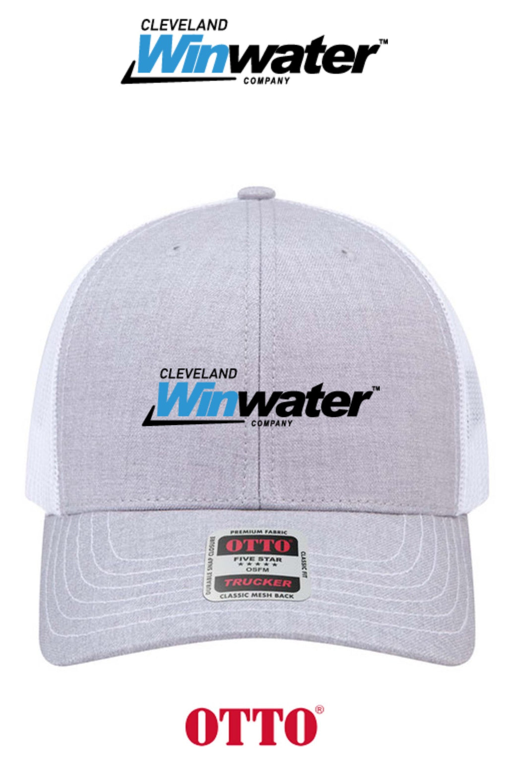 **BULK BUY SPECIAL** OTTO CAP® 6 Panel Mid Profile Mesh Back Trucker Hat - Winwater of Cleveland