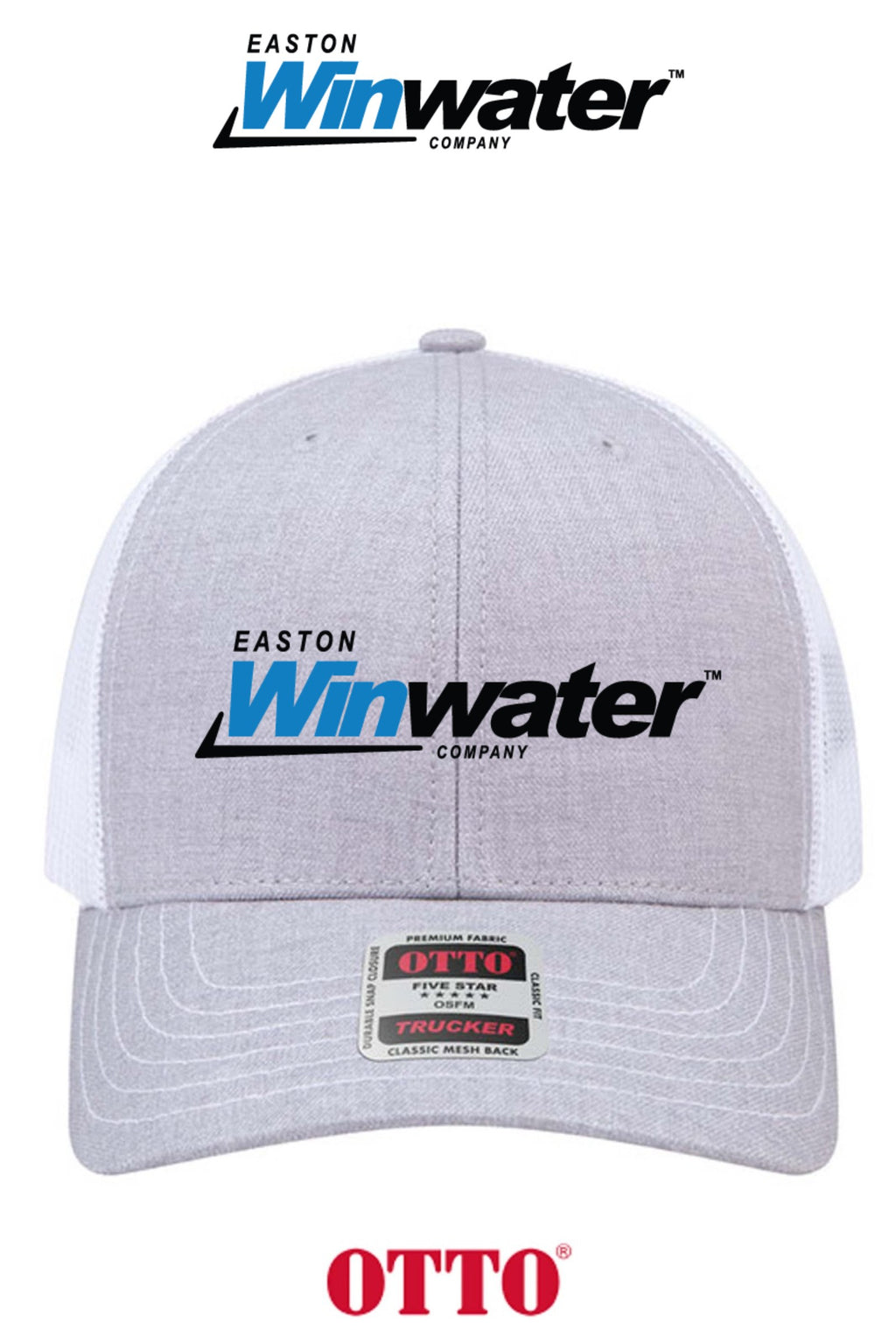 **BULK BUY SPECIAL** OTTO CAP® 6 Panel Mid Profile Mesh Back Trucker Hat - Easton Winwater