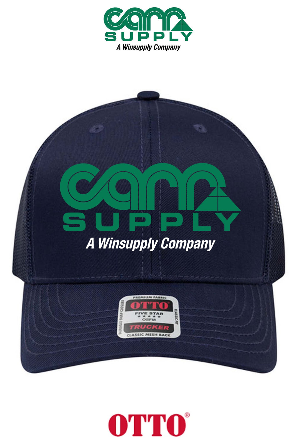 **BULK BUY SPECIAL** OTTO CAP® 6 Panel Mid Profile Mesh Back Trucker Hat - Carr Supply - Lancaster