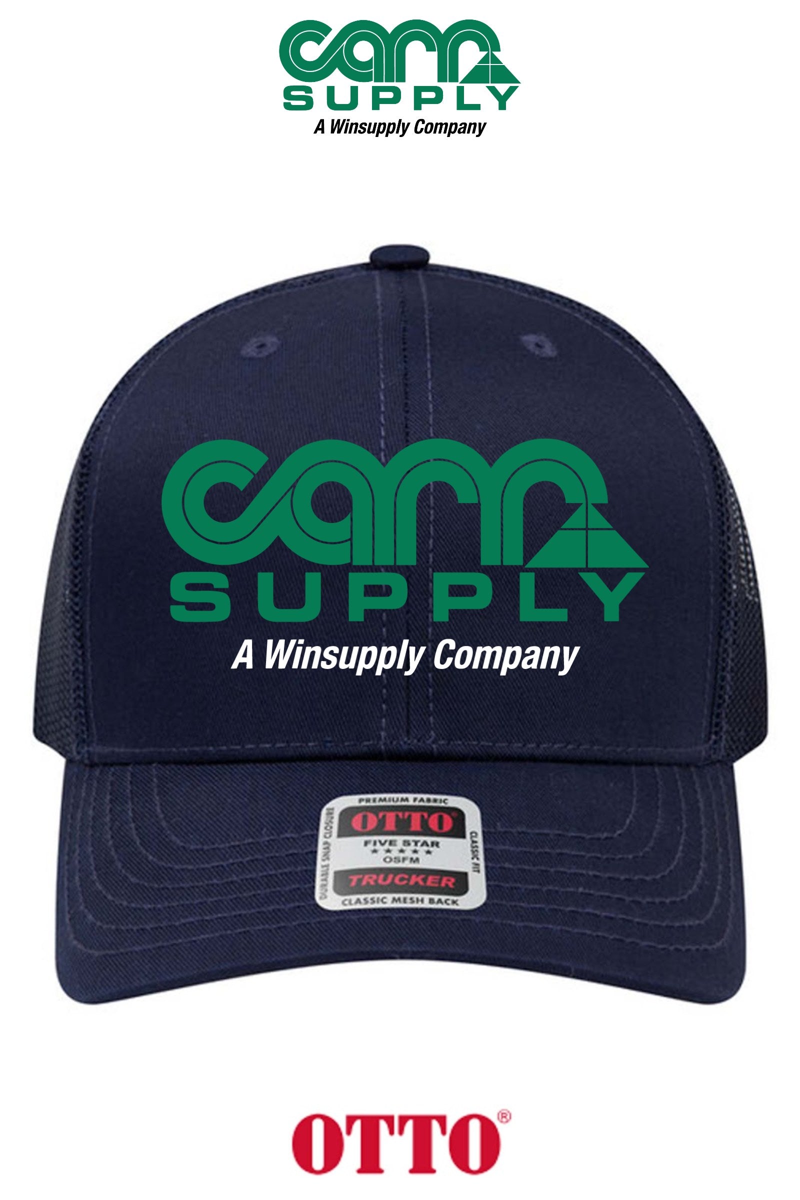 **BULK BUY SPECIAL** OTTO CAP® 6 Panel Mid Profile Mesh Back Trucker Hat - Carr Supply - Lancaster