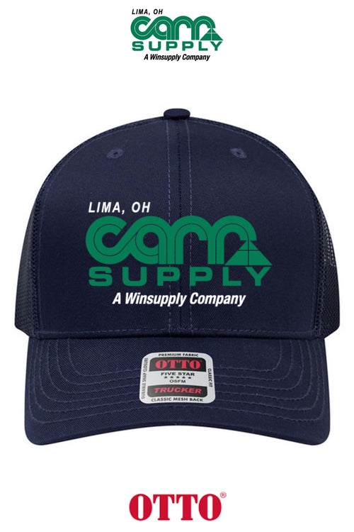 **BULK BUY SPECIAL** OTTO CAP® 6 Panel Mid Profile Mesh Back Trucker Hat - Carr Supply - Lima