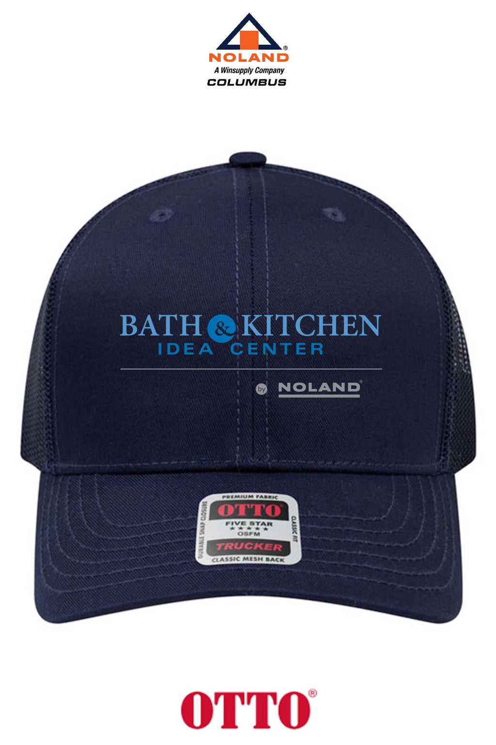 **BULK BUY SPECIAL** OTTO CAP® 6 Panel Mid Profile Mesh Back Trucker Hat - Columbus Noland