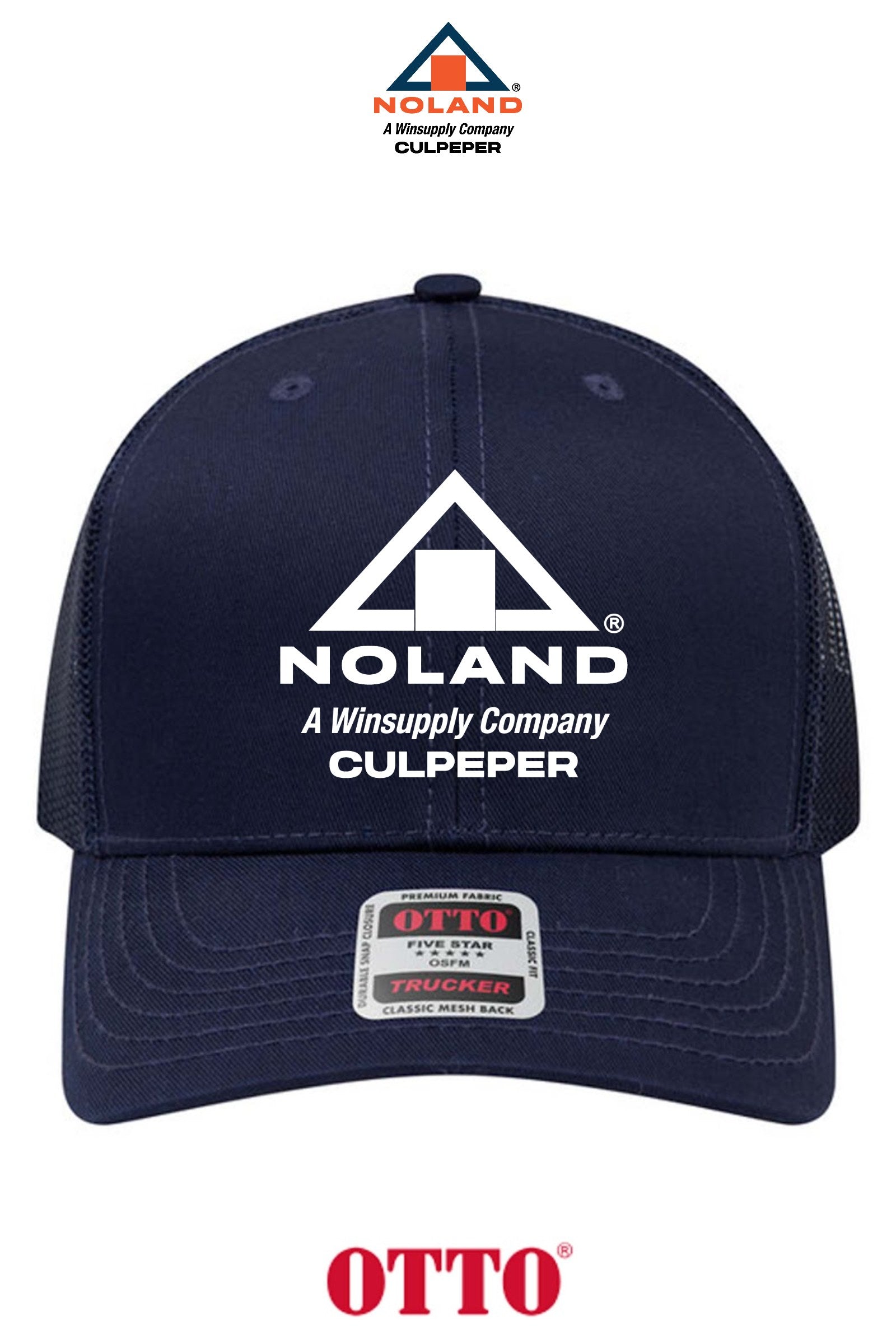 **BULK BUY SPECIAL** OTTO CAP® 6 Panel Mid Profile Mesh Back Trucker Hat - Culpeper Noland