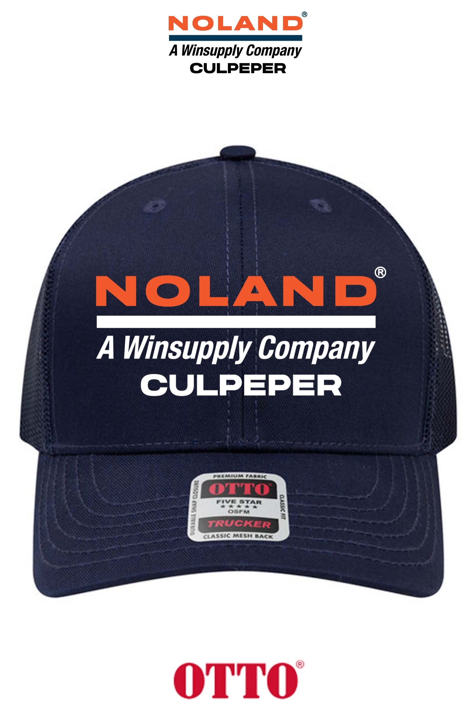 **BULK BUY SPECIAL** OTTO CAP® 6 Panel Mid Profile Mesh Back Trucker Hat - Culpeper Noland