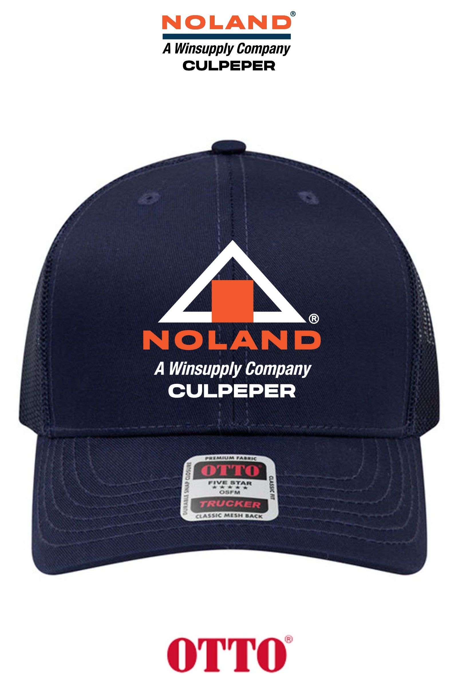 **BULK BUY SPECIAL** OTTO CAP® 6 Panel Mid Profile Mesh Back Trucker Hat - Culpeper Noland